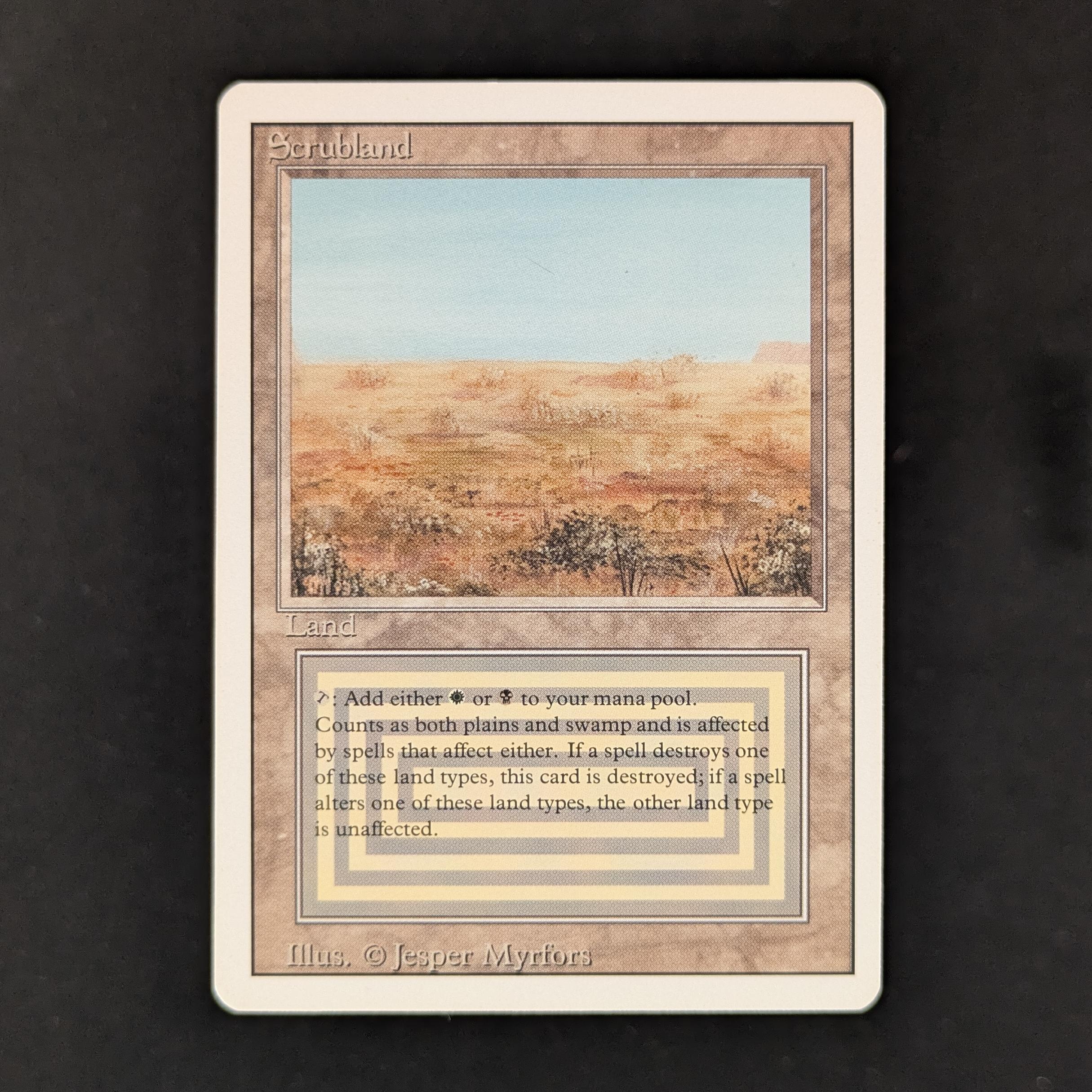 MTG Singles - Scrubland - Revised - 