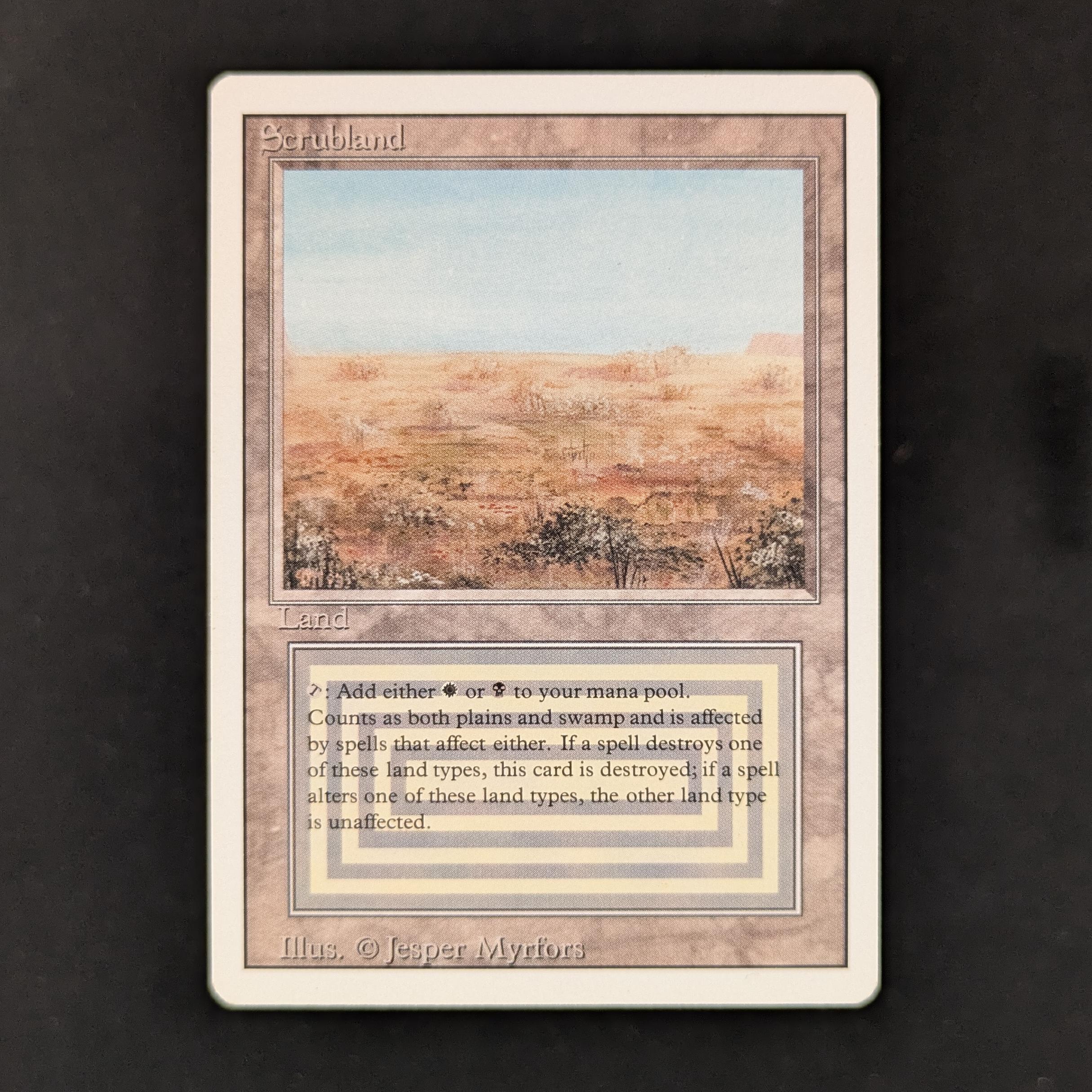 MTG Singles - Scrubland - Revised - 