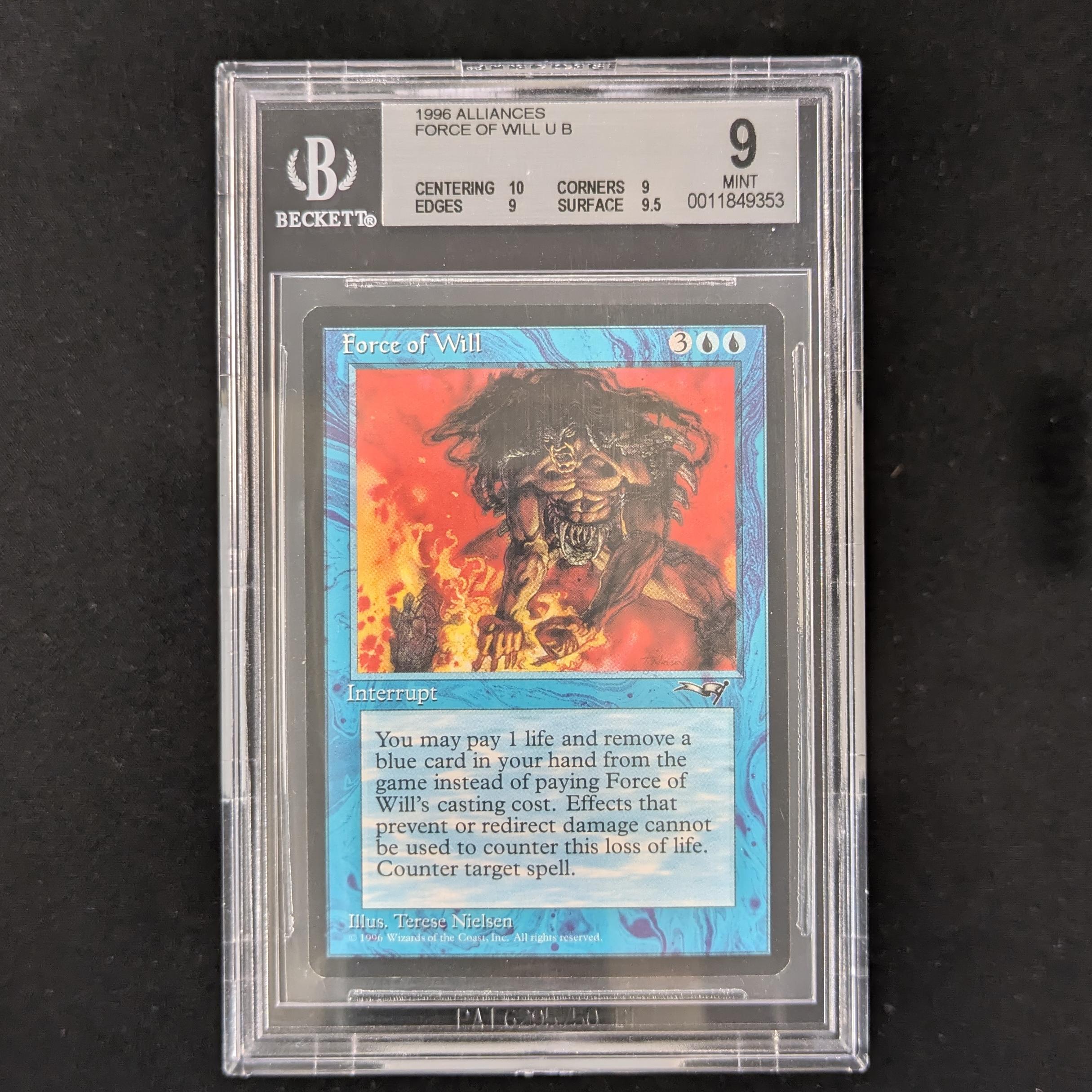 MTG Singles - Force of Will - Alliances - BGS 9 - 
