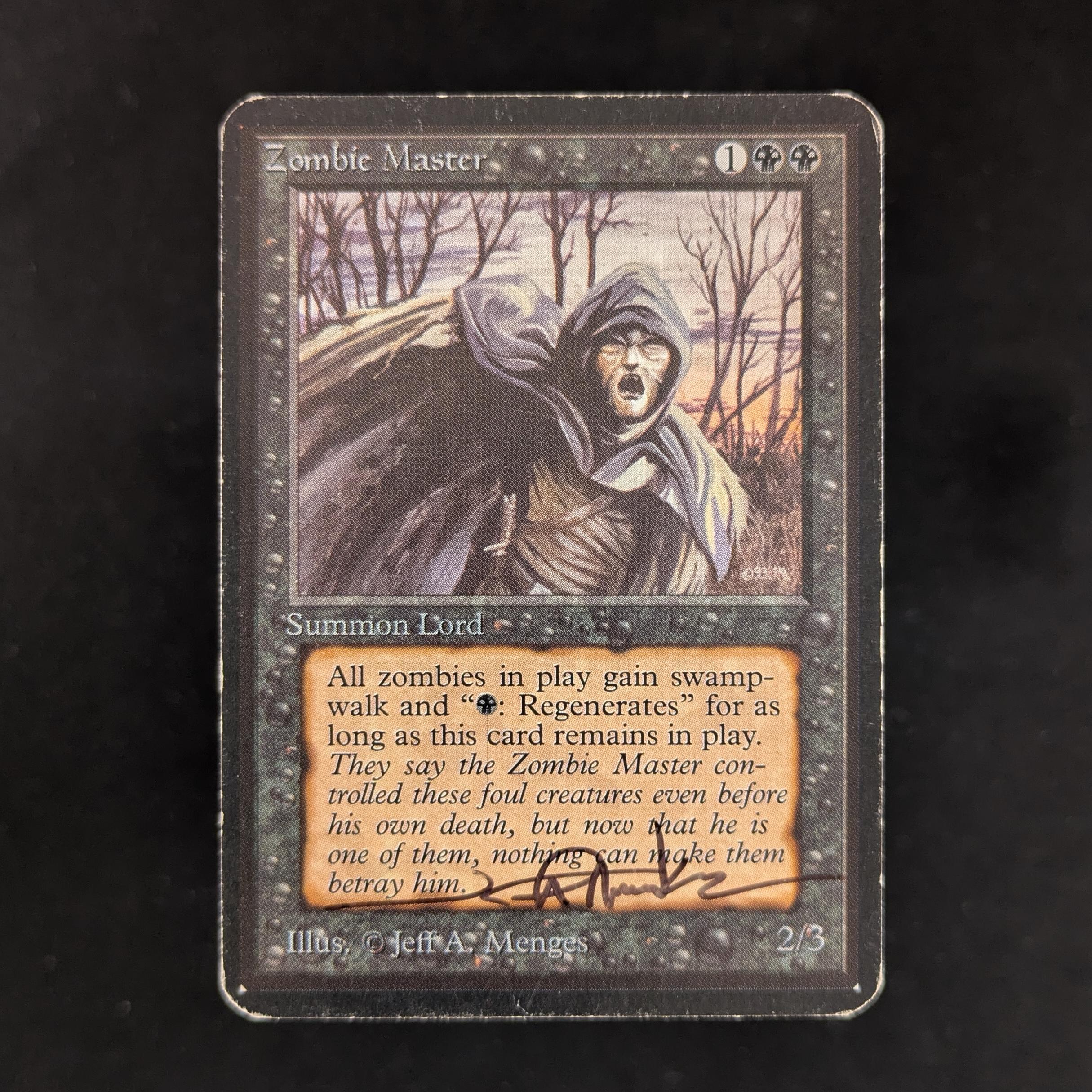 MTG Singles - Zombie Master - Alpha - LP - SIGNED - 29868