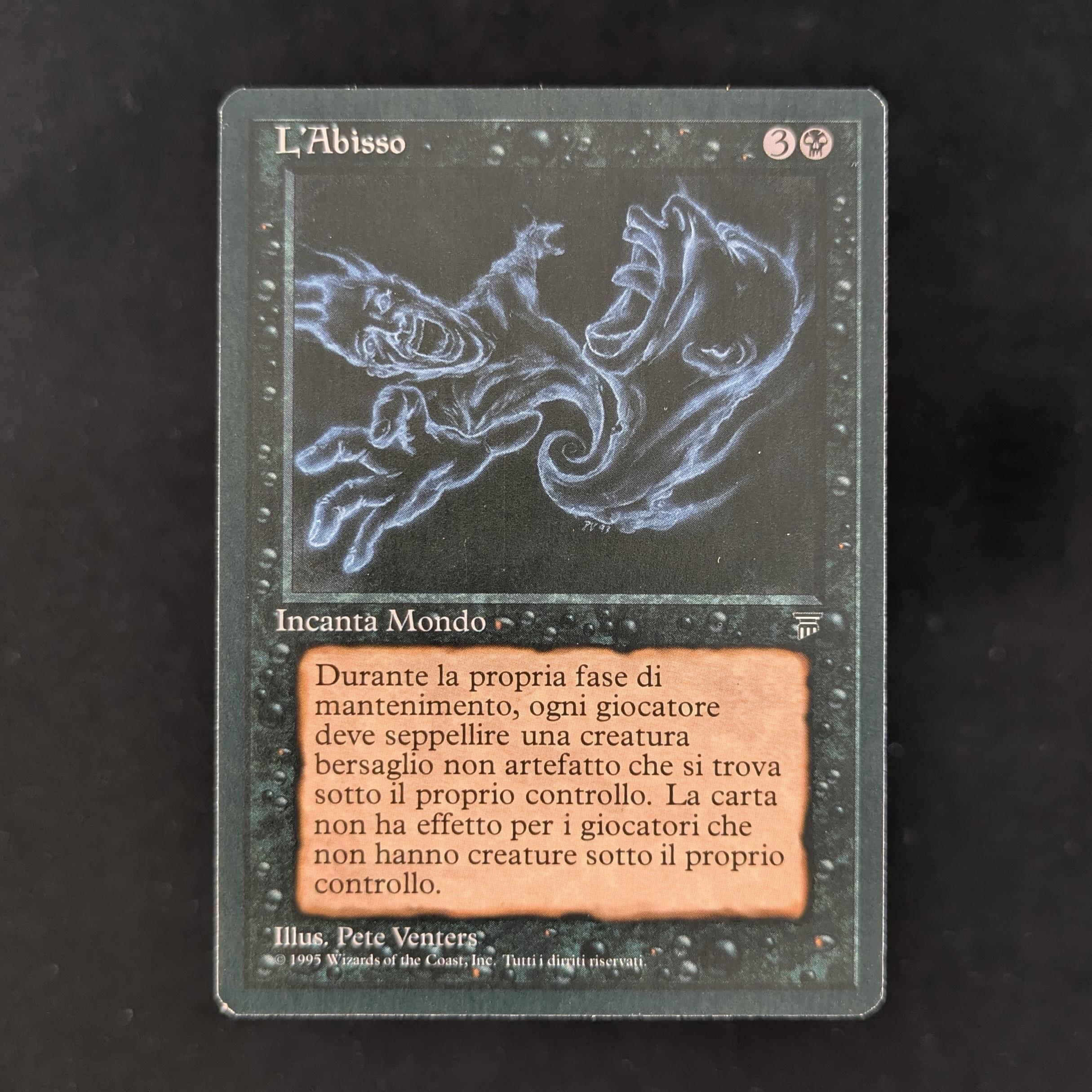 MTG Singles - The Abyss - Legends Italian - NM - 29906