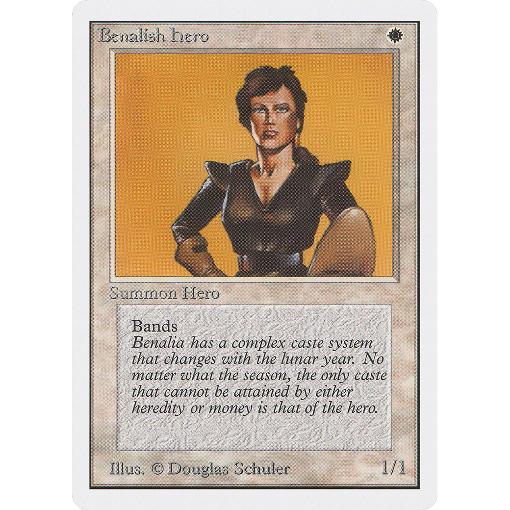 MTG Singles - Benalish Hero - Unlimited - Regular