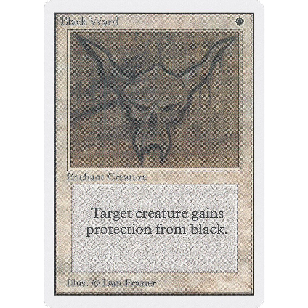 MTG Singles - Black Ward - Unlimited - Regular