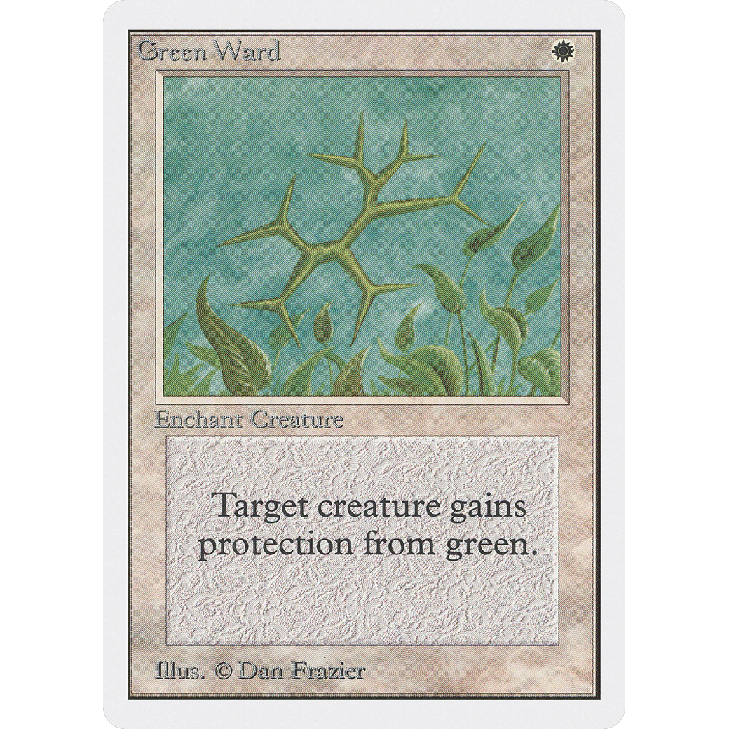 MTG Singles - Green Ward - Unlimited - Regular