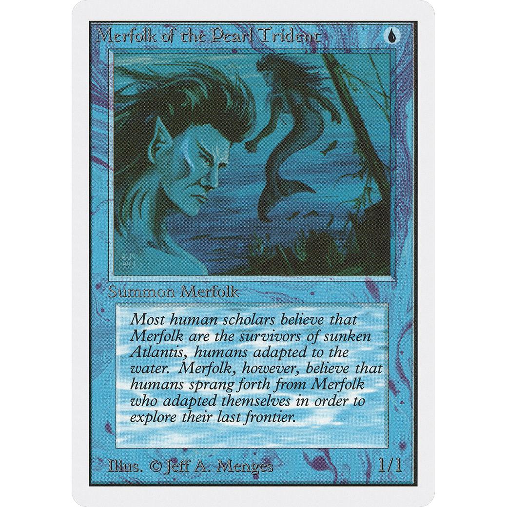 MTG Singles - Merfolk of the Pearl Trident - Unlimited - Regular