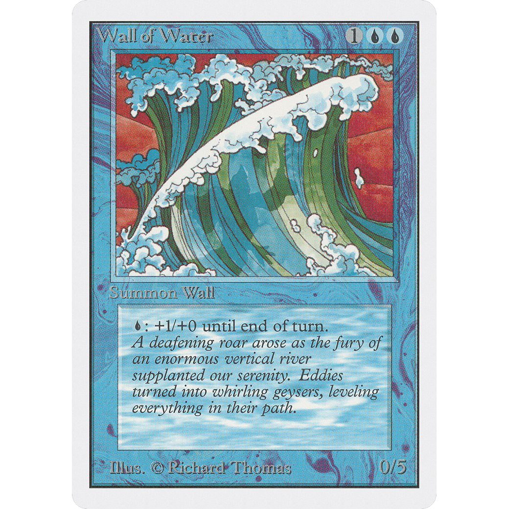 MTG Singles - Wall of Water - Unlimited - Regular