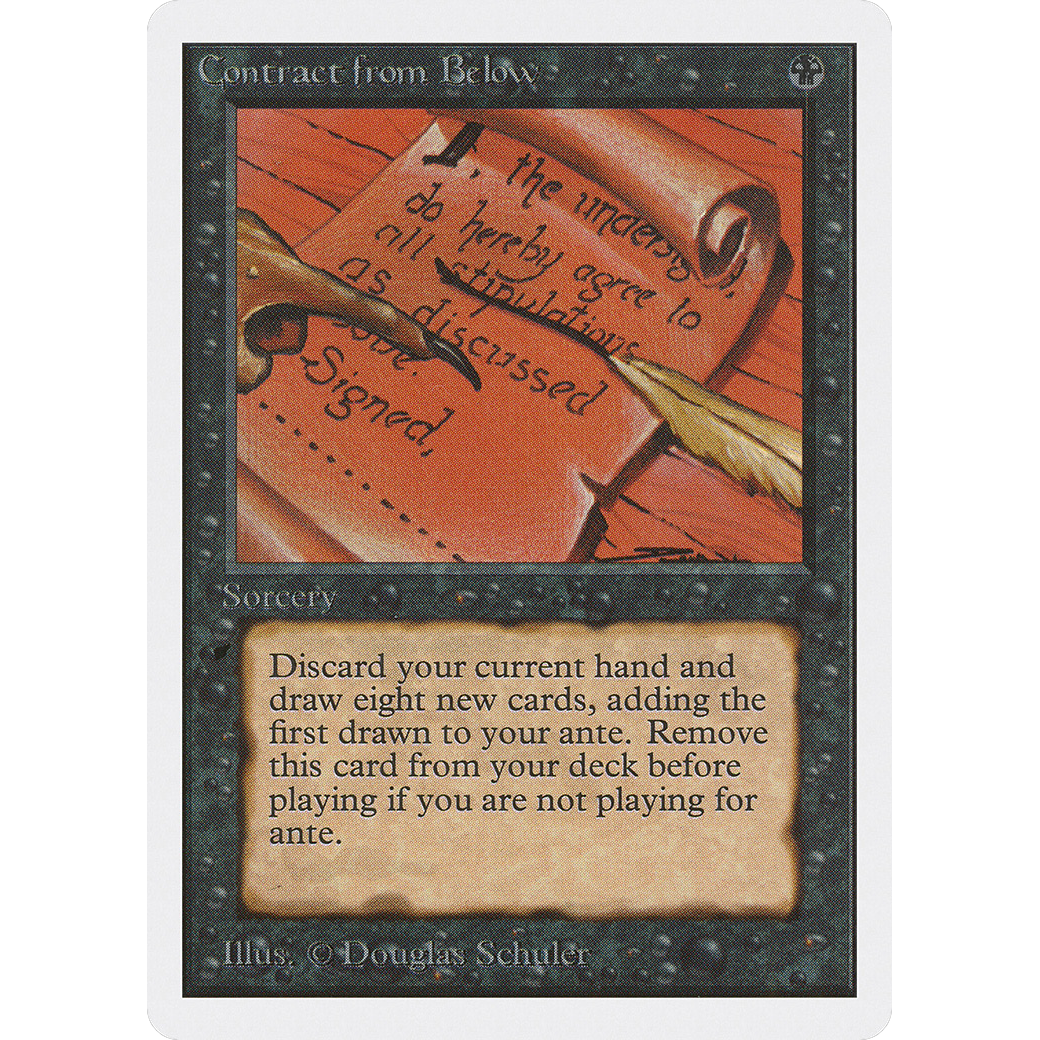 MTG Singles - Contract from Below - Unlimited - Regular