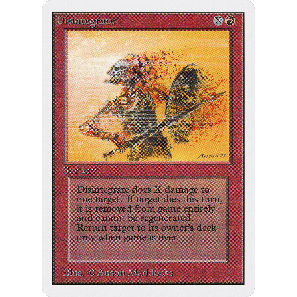 MTG Singles - Disintegrate - Unlimited - Regular