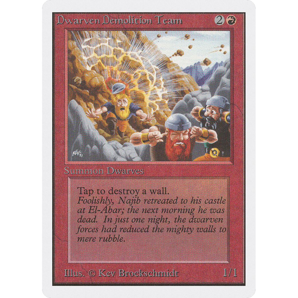 MTG Singles - Dwarven Demolition Team - Unlimited - Regular
