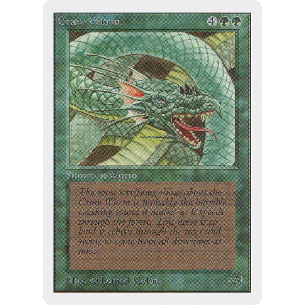 MTG Singles - Craw Wurm - Unlimited - Regular
