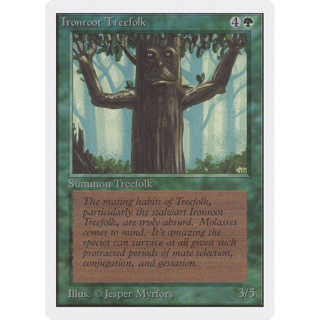 MTG Singles - Ironroot Treefolk - Unlimited - Regular