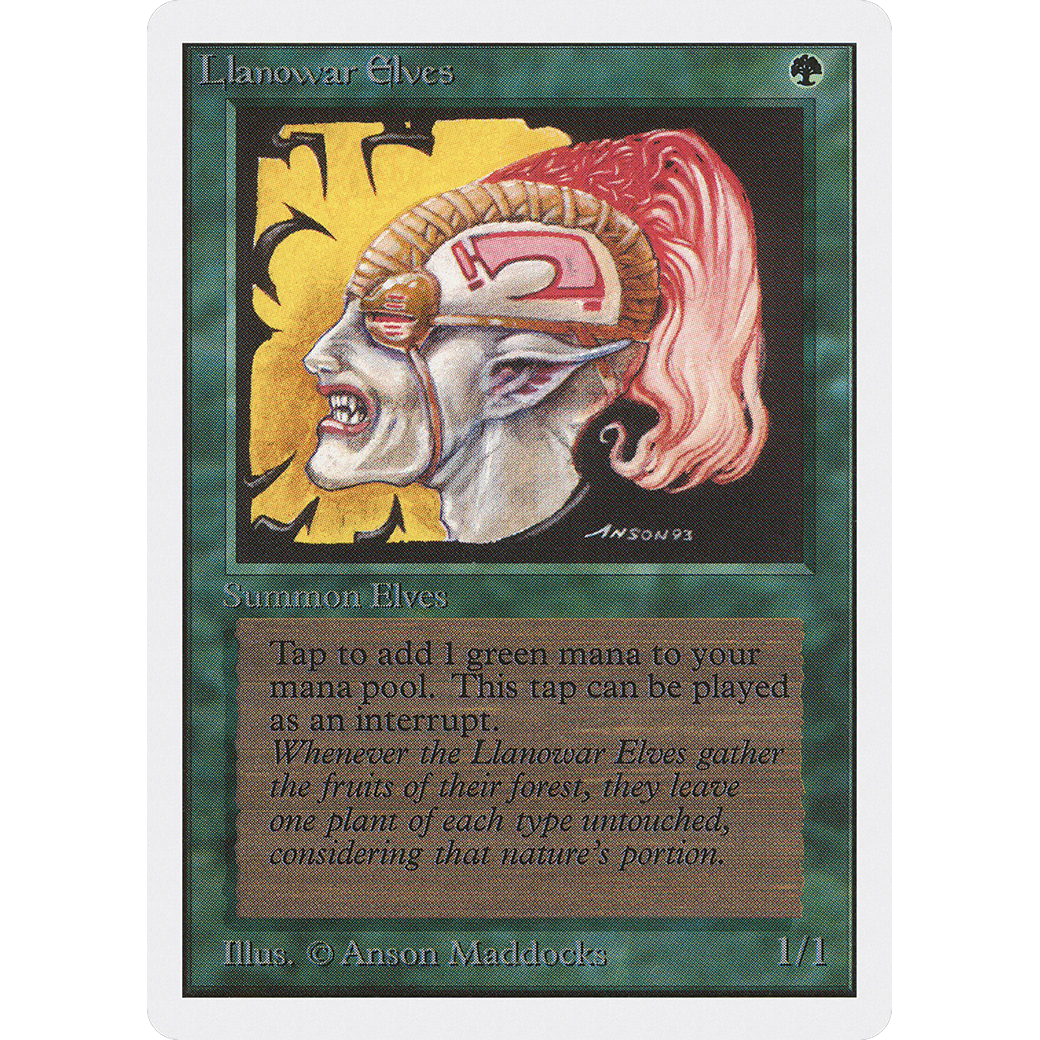 MTG Singles - Llanowar Elves - Unlimited - Regular