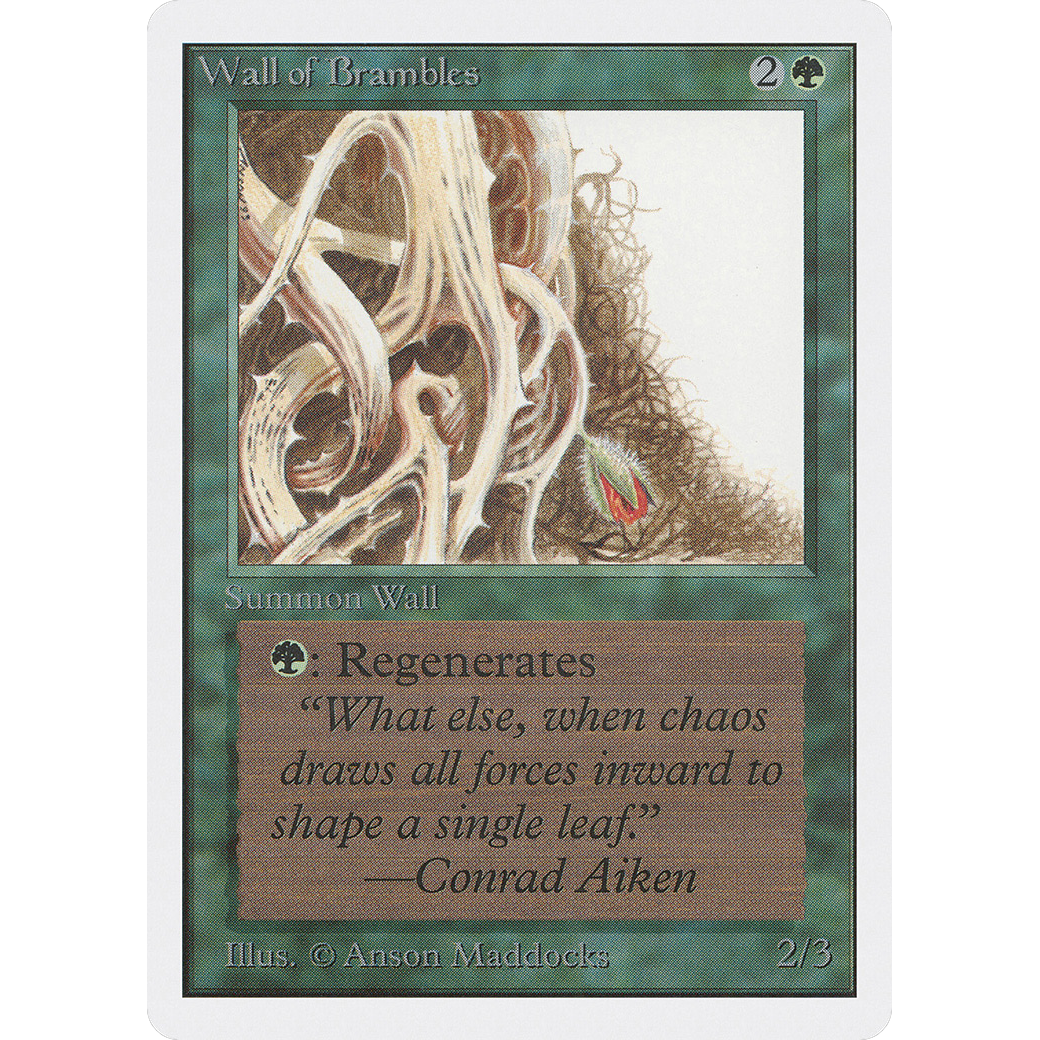MTG Singles - Wall of Brambles - Unlimited - Regular