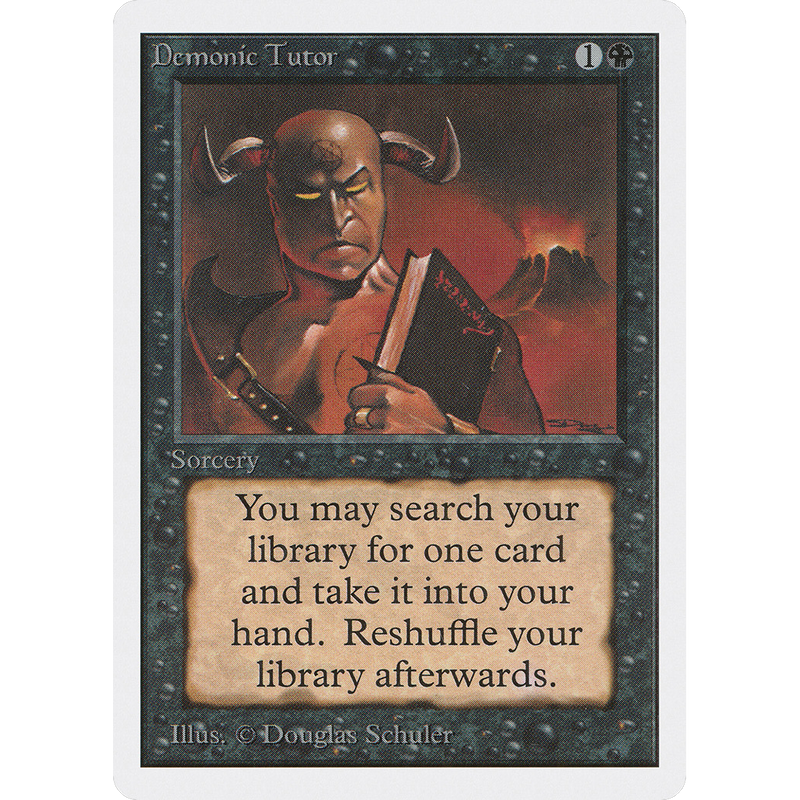 Demonic Tutor - Unlimited