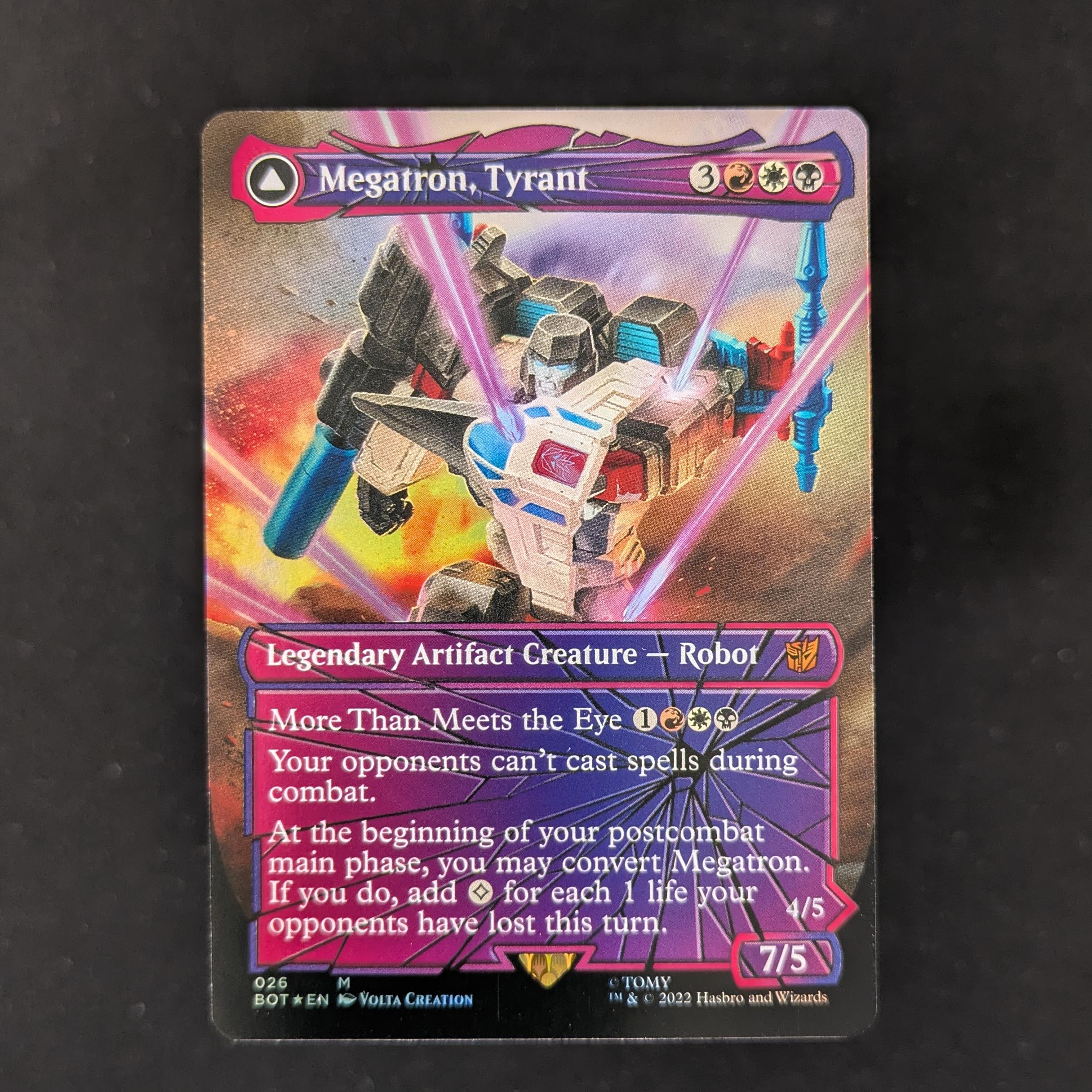 MTG Singles - [FOIL] Megatron, Tyrant // Megatron, Destructive Force (V.2) - Universes Beyond: Transformers - NM - 