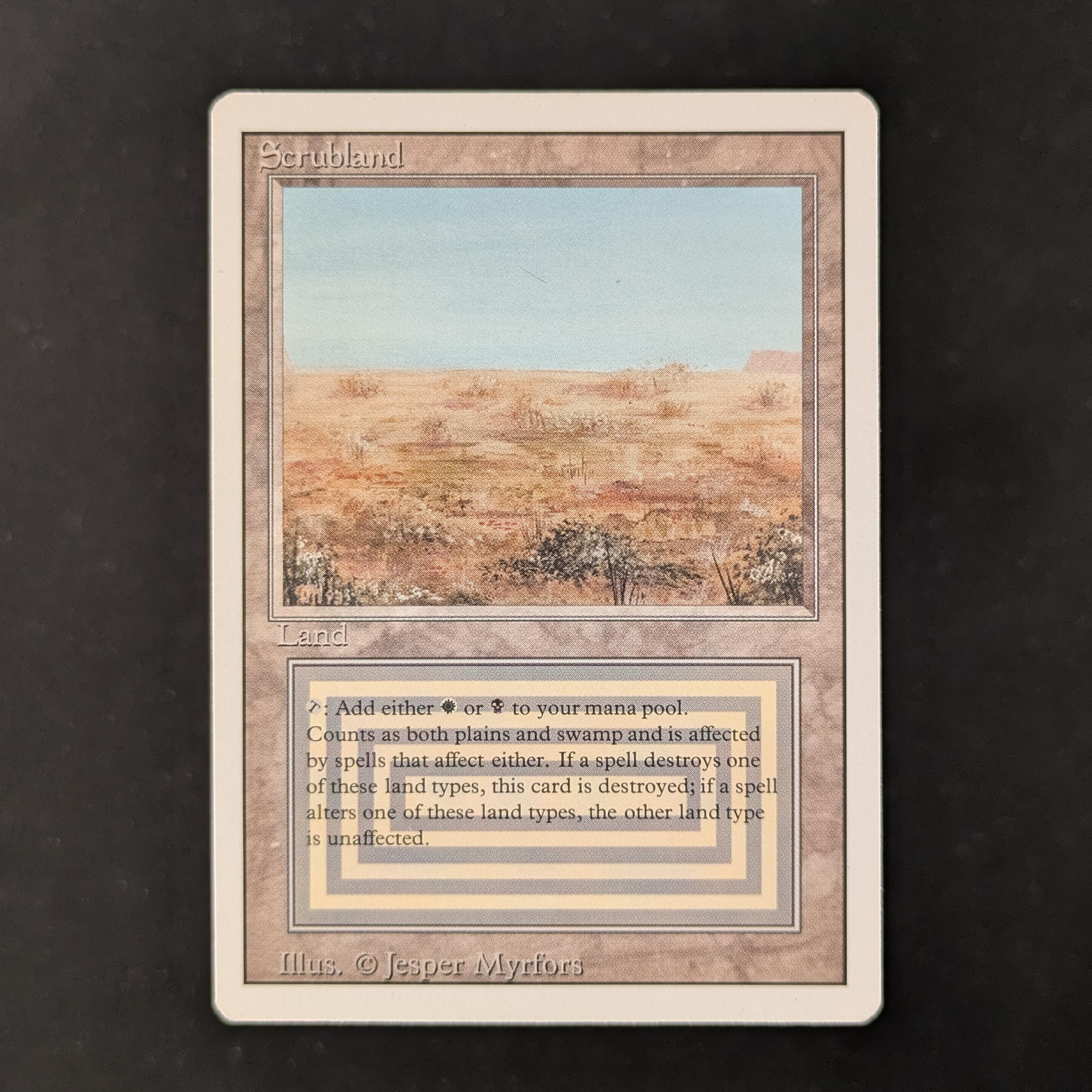 MTG Singles - Scrubland - Revised - EX - 30205