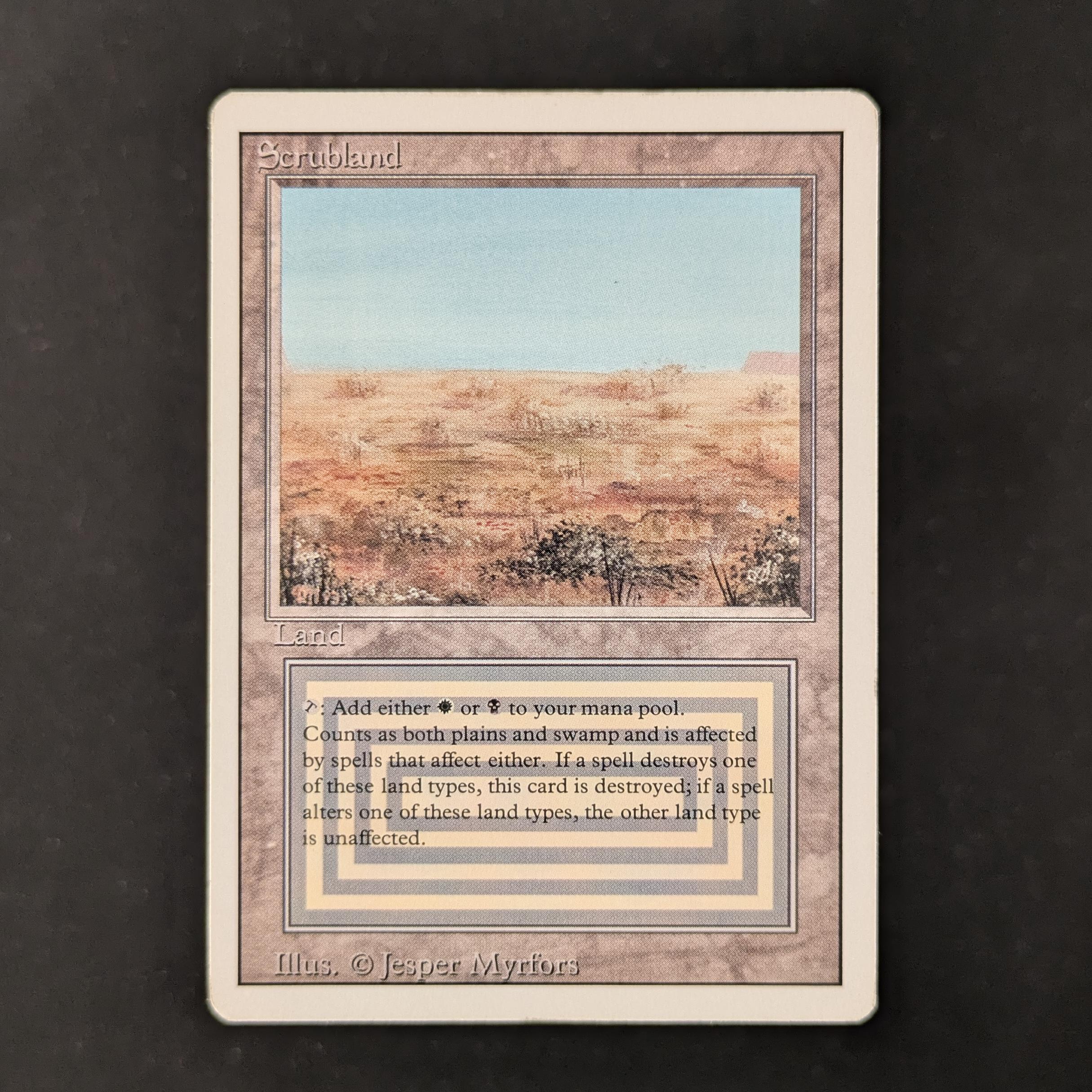 MTG Singles - Scrubland - Revised - LP - 30207
