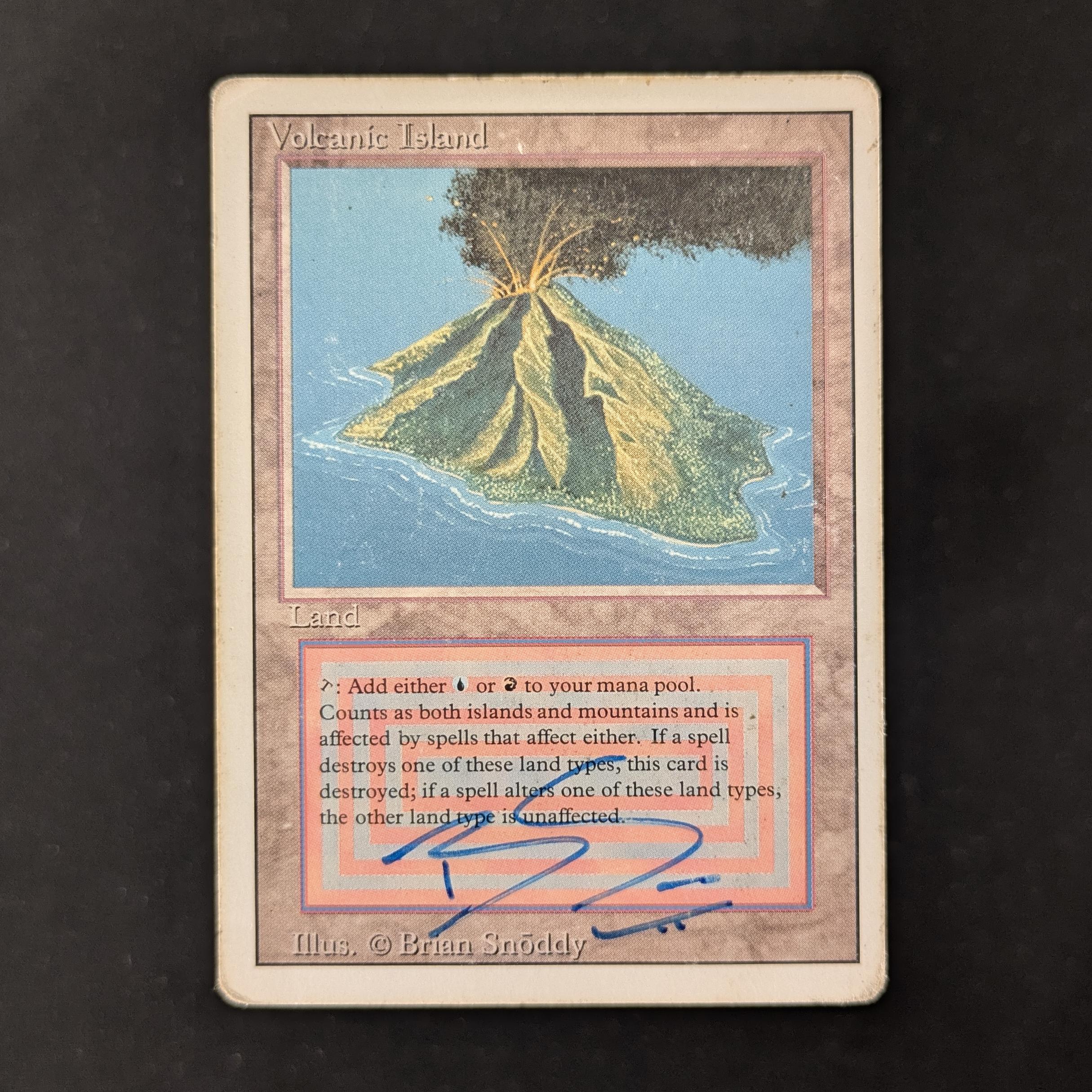 MTG Singles - Volcanic Island - Revised - PO - SIGNED - 30222