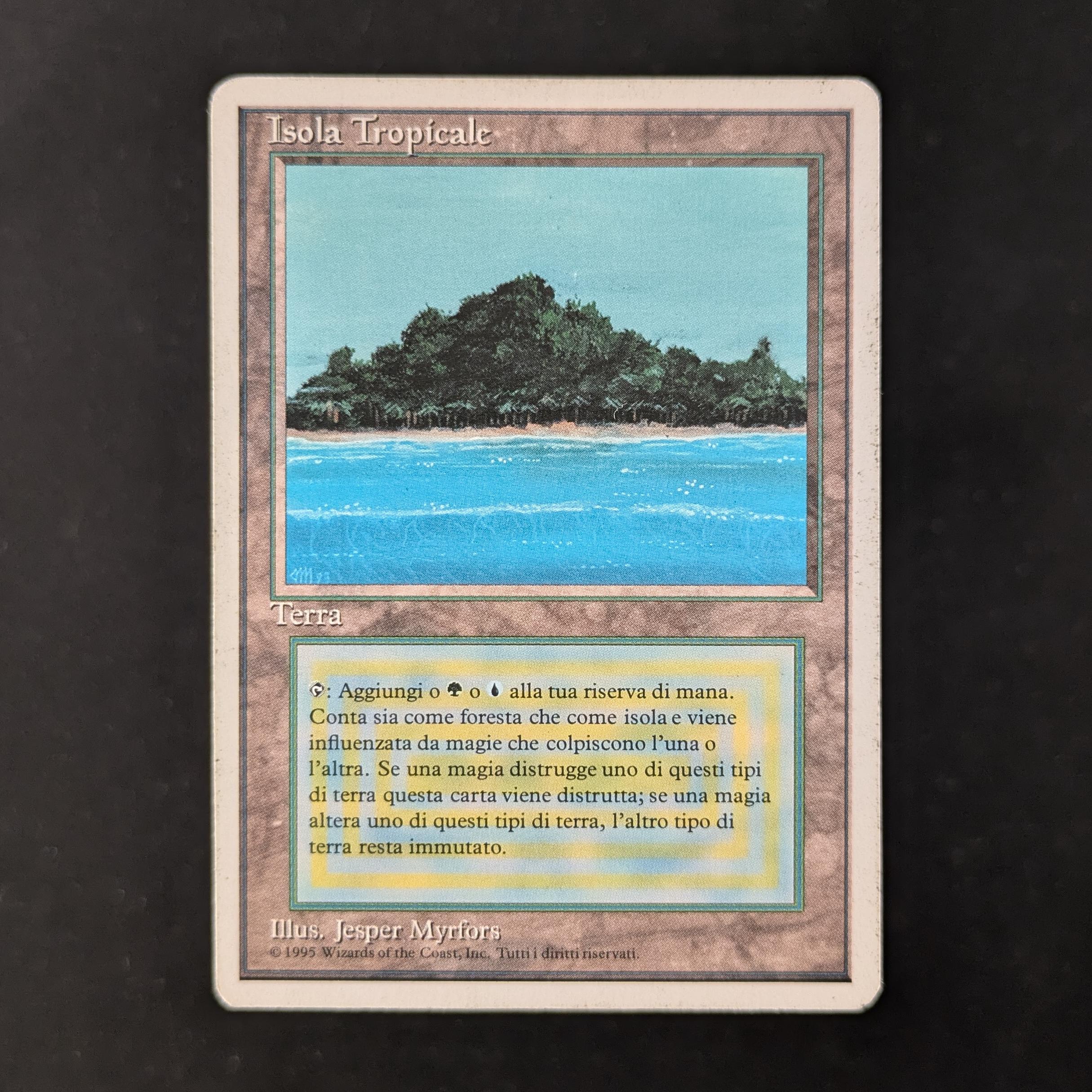 MTG Singles - Tropical Island - Foreign White Bordered - Italian - PL - 30239