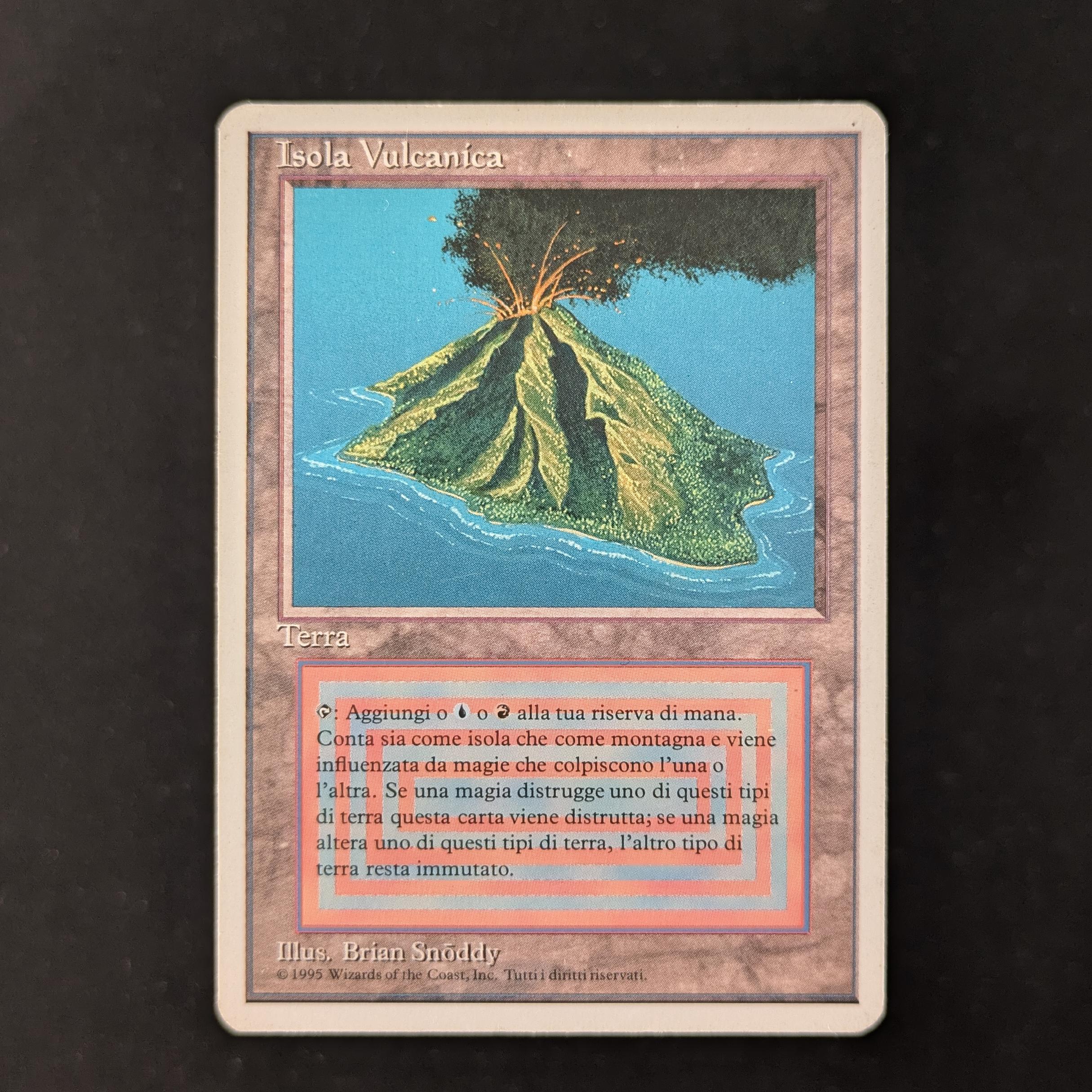 MTG Singles - Volcanic Island - Foreign White Bordered - Italian - PL - 30247