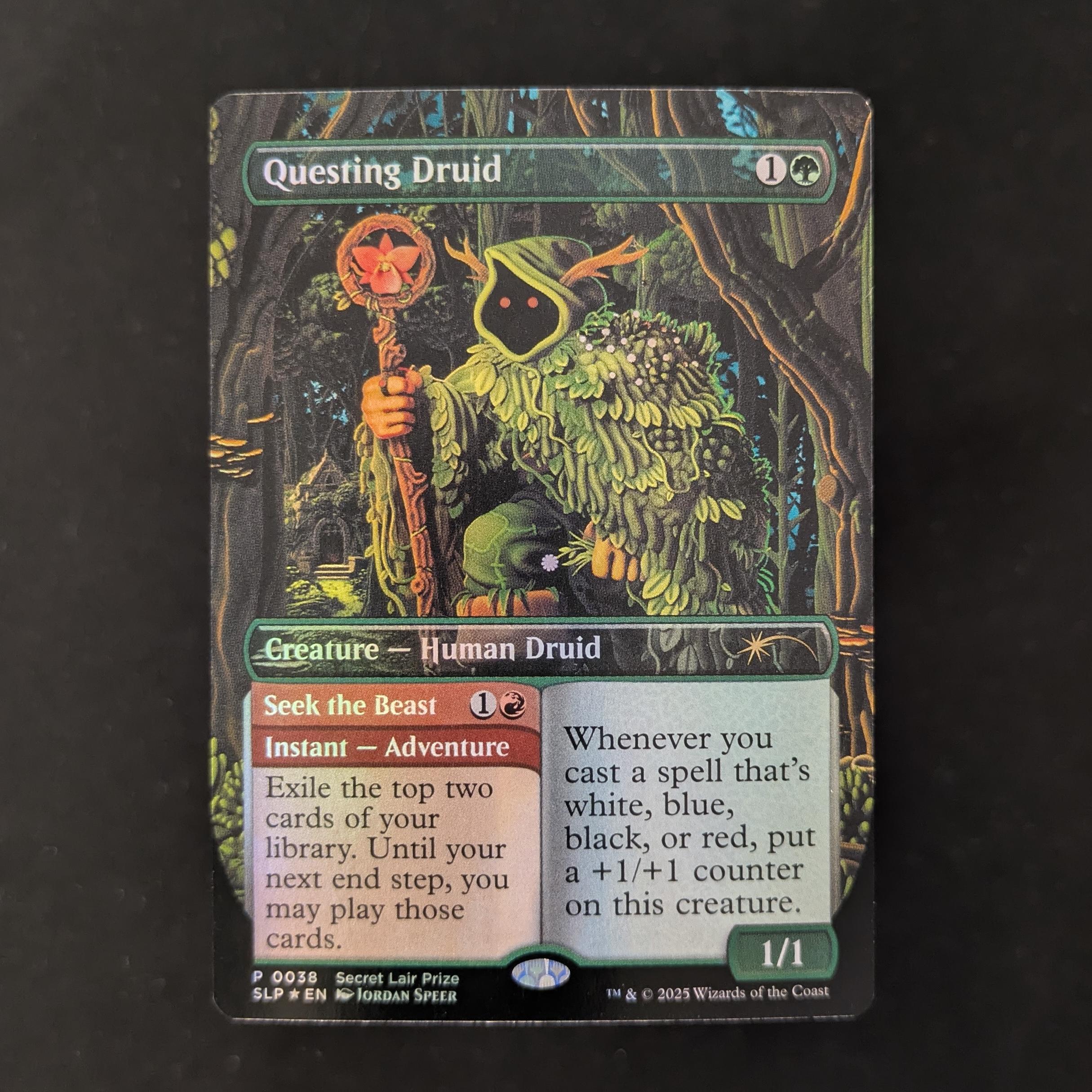 MTG Singles - [FOIL] Questing Druid - DCI Promos - NM - 