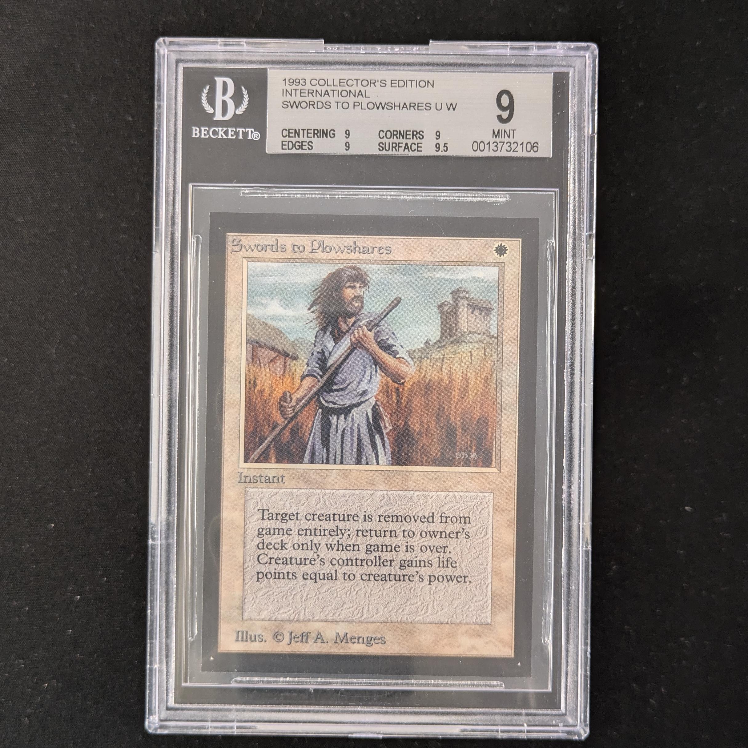 MTG Singles - Swords to Plowshares - International Edition - BGS 9 - 