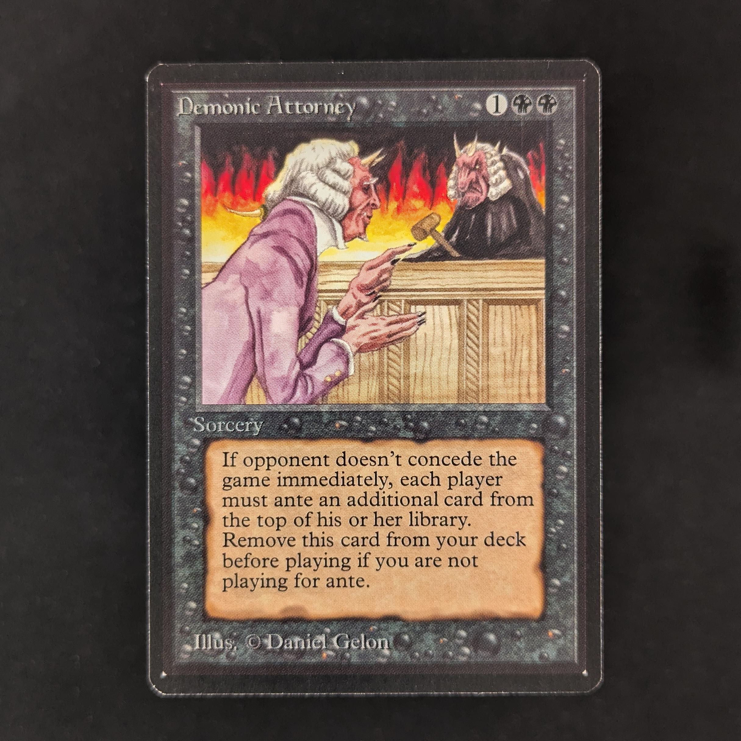 MTG Singles - Demonic Attorney - Beta - EX - 30400