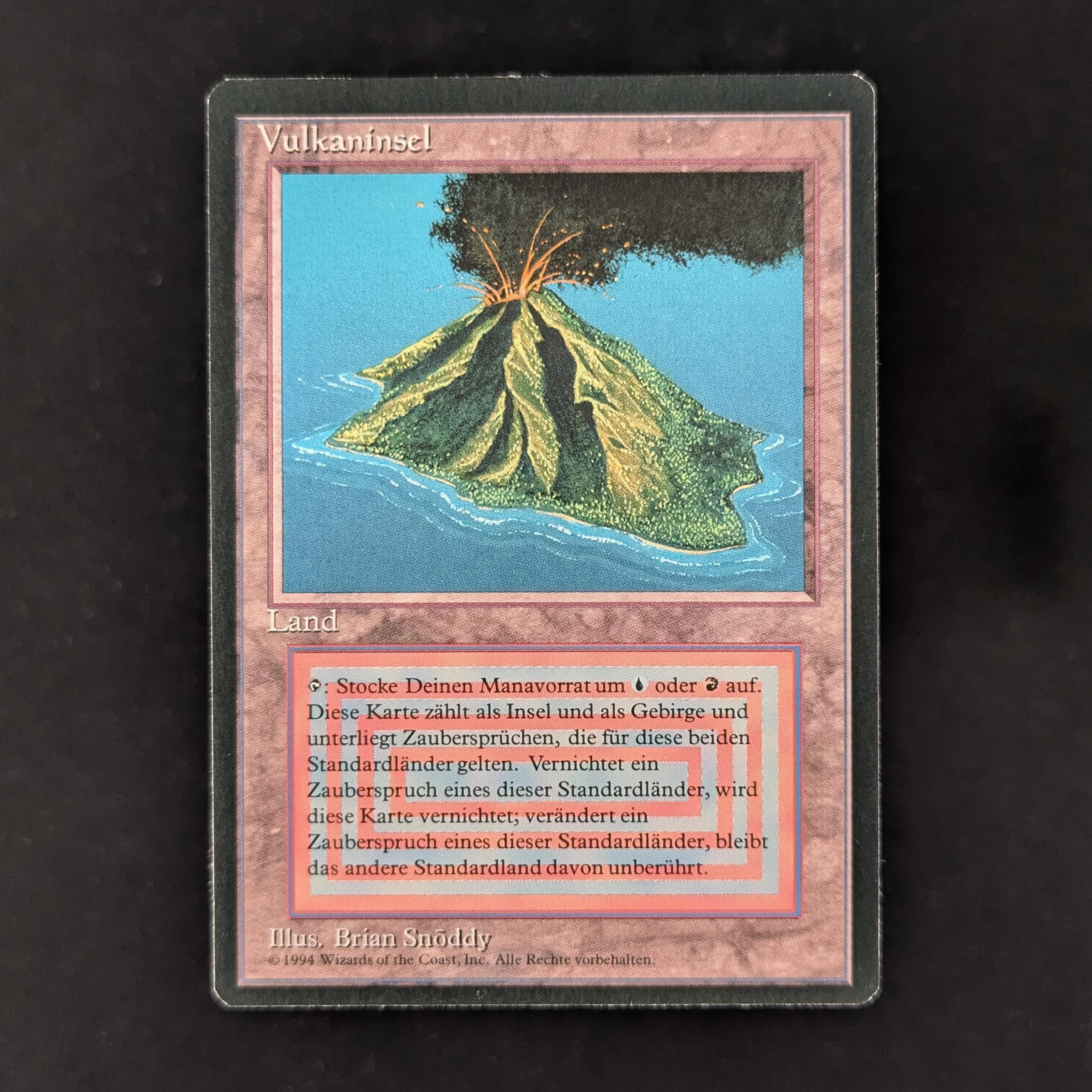 MTG Singles - Volcanic Island - Foreign Black Bordered - German - NM - 30651
