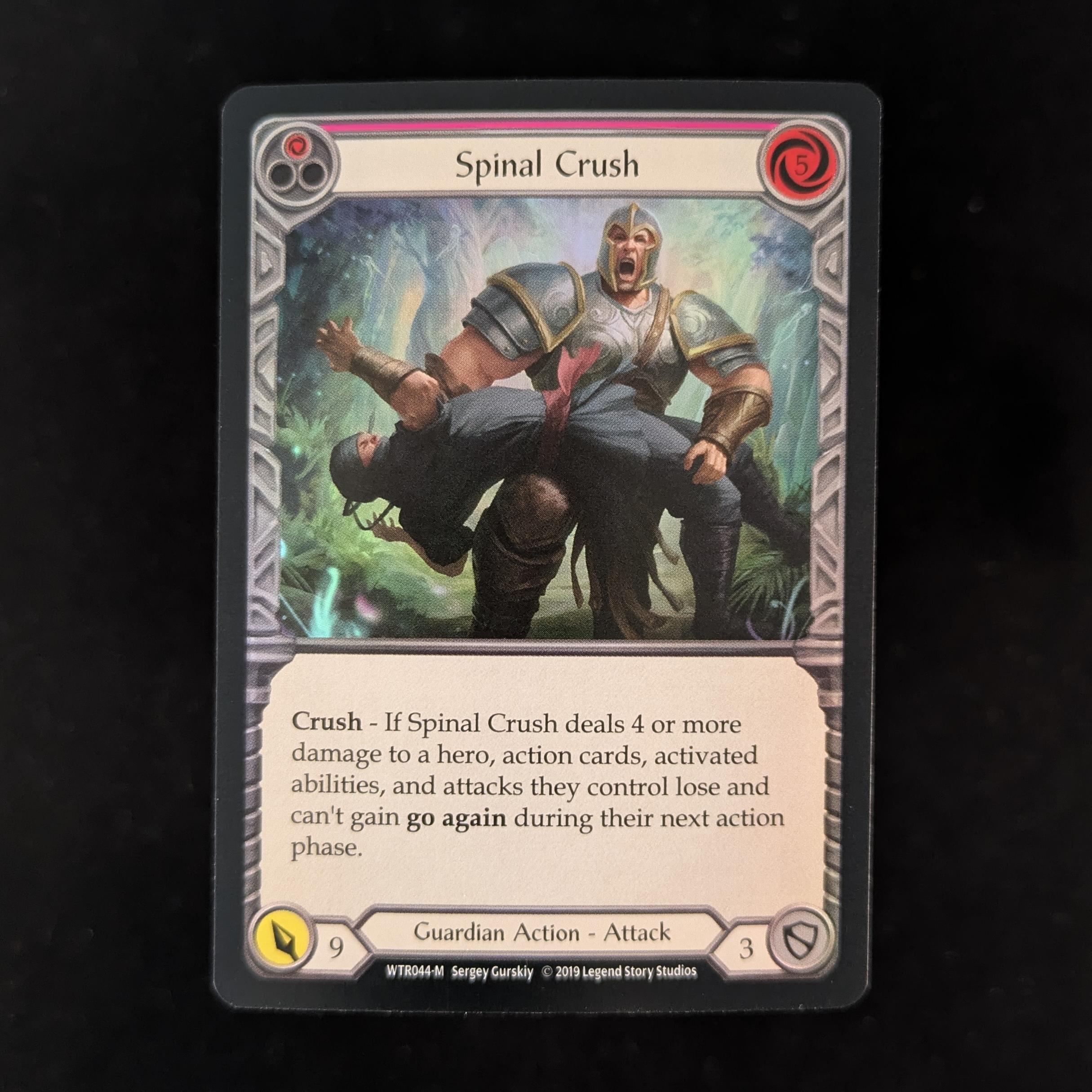 FAB Singles - Spinal Crush (Rainbow Foil) - - Welcome to Rathe Alpha - NM - 