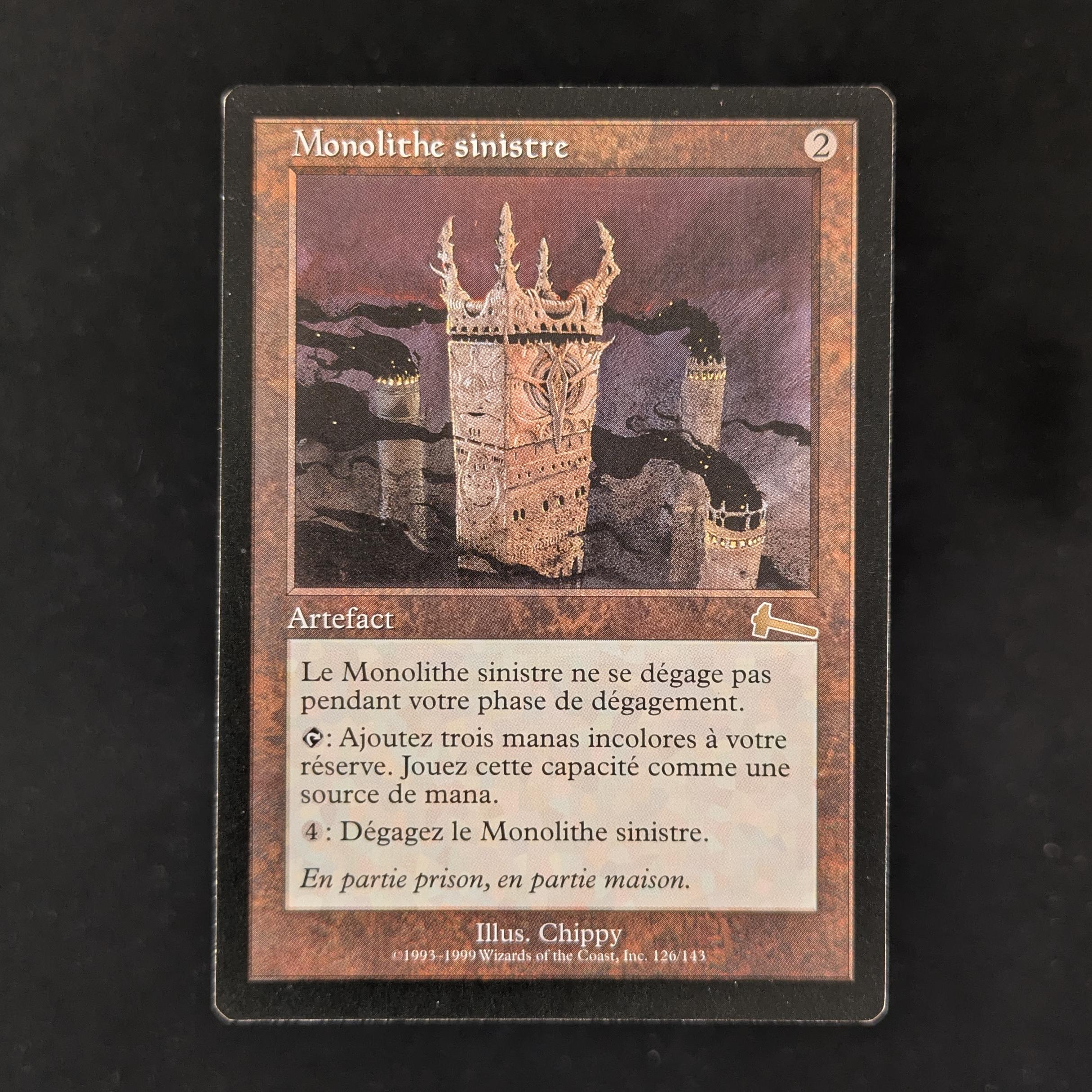 MTG Singles - Grim Monolith - Urza's Legacy - French - EX - 30909