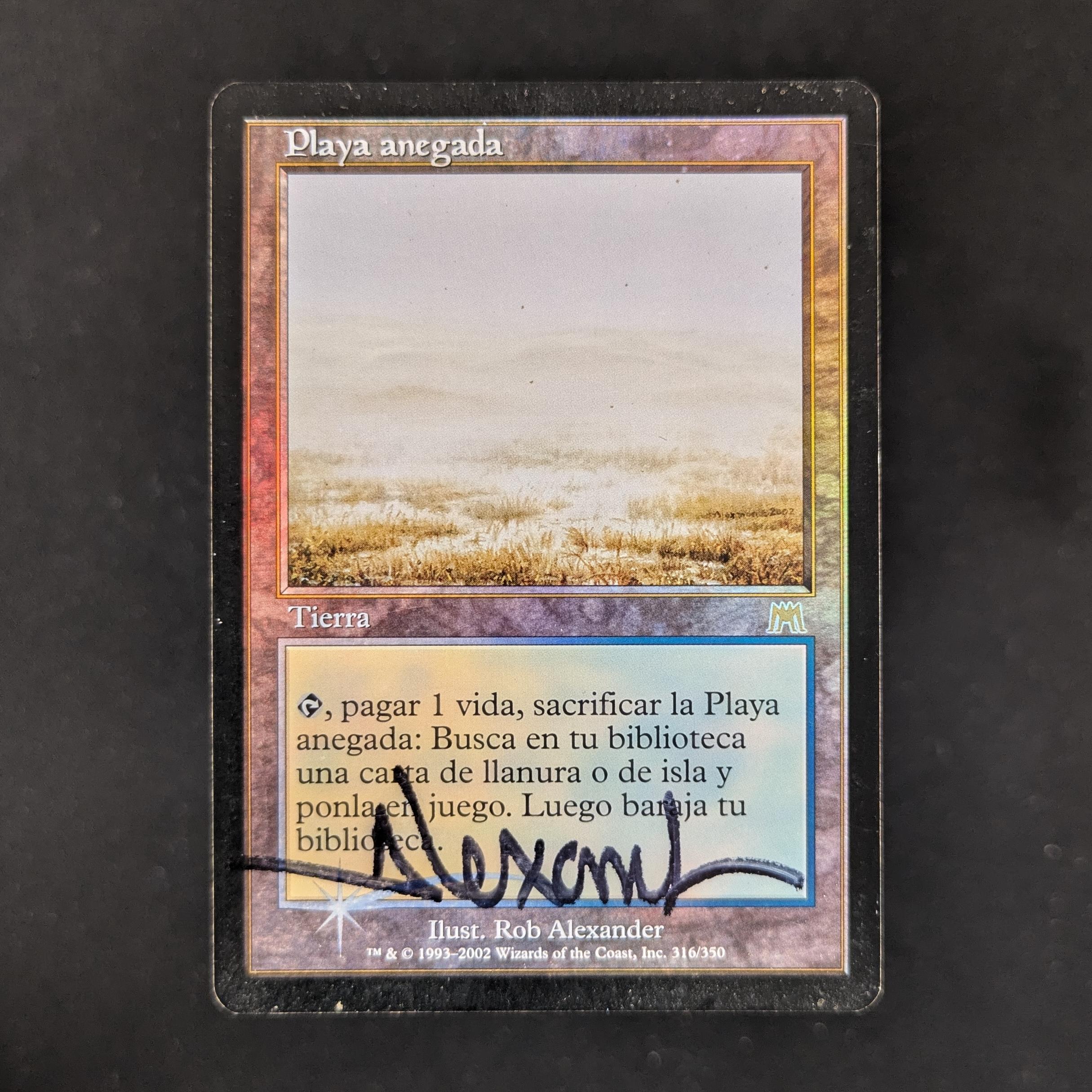 MTG Singles - [FOIL] Flooded Strand - Onslaught - PO, SIGNED - 
