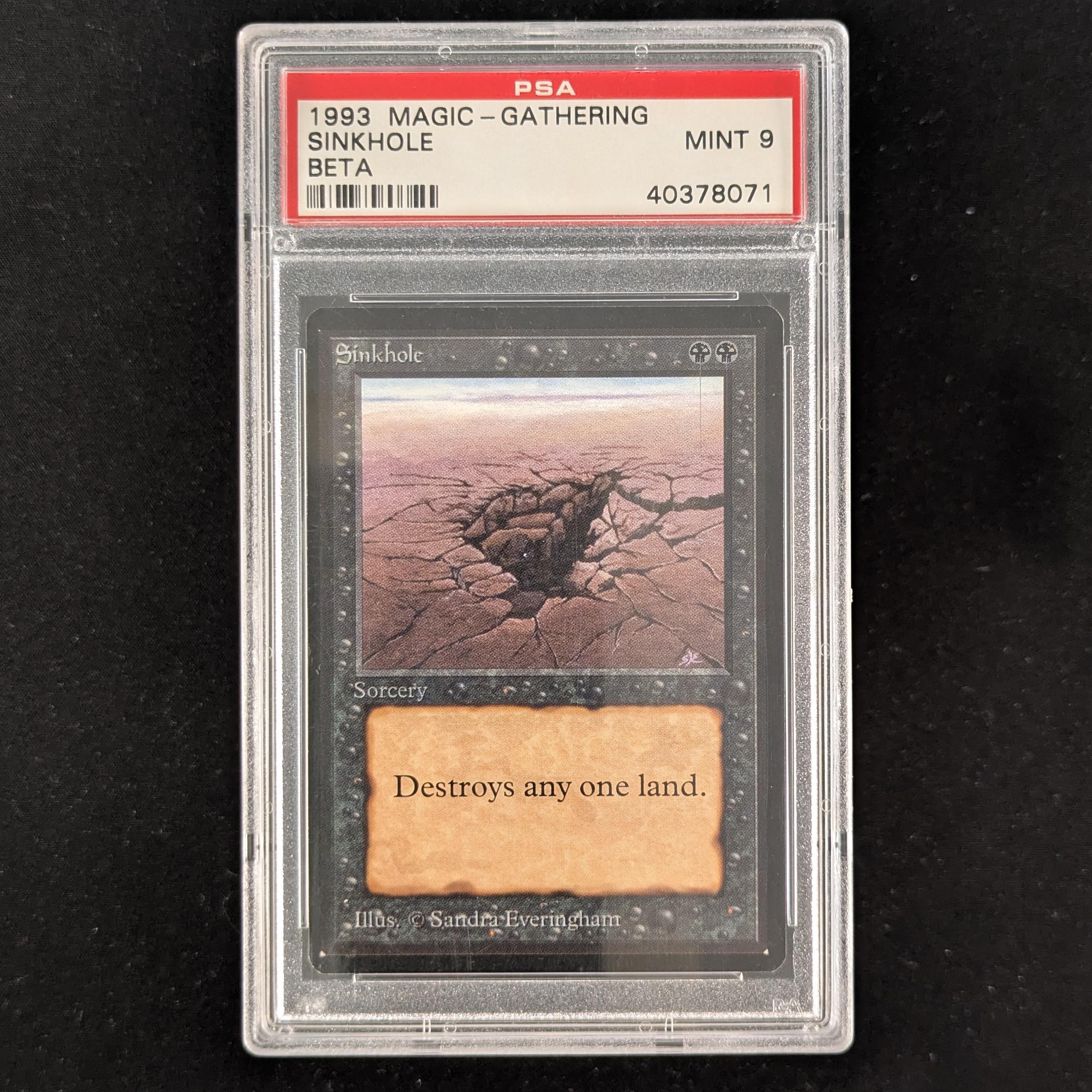 MTG Singles - Sinkhole - Beta - PSA 9 - 