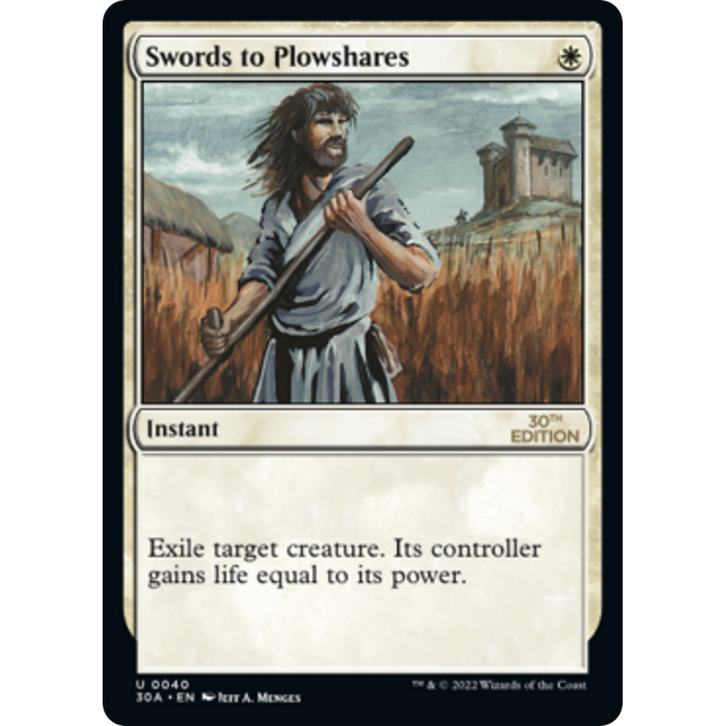MTG Singles - Swords to Plowshares (Modern Frame) - 30th Anniversary Edition - 