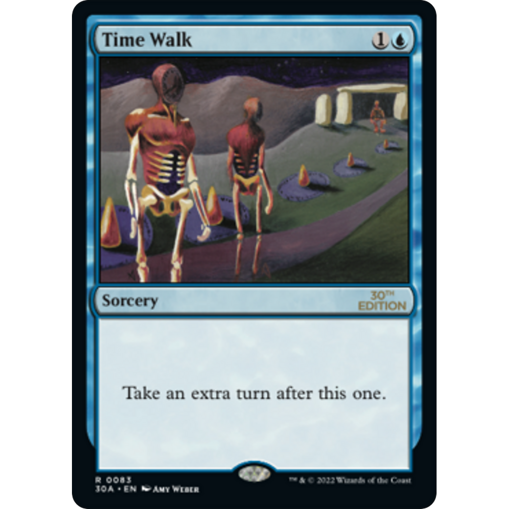 MTG Singles - Time Walk (Modern Frame) - 30th Anniversary Edition - 