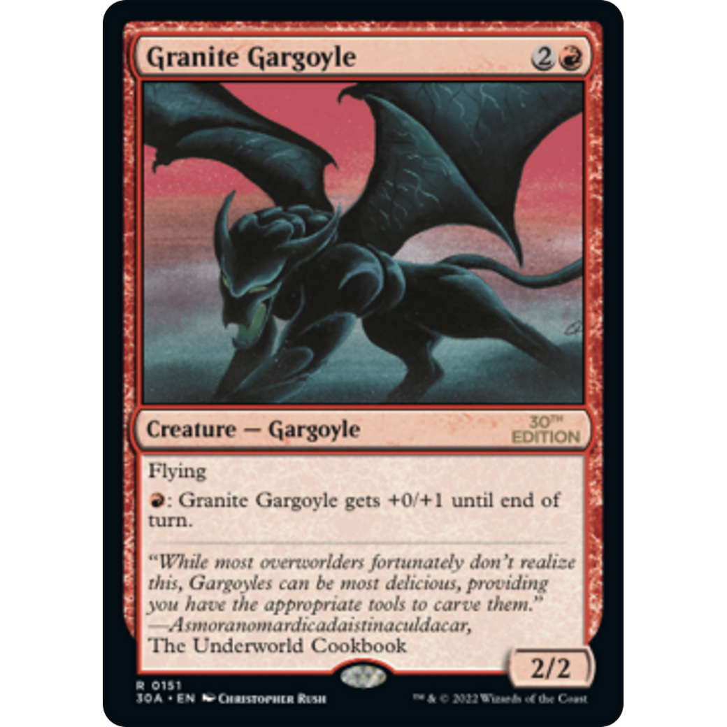 MTG Singles - Granite Gargoyle (Modern Frame) - 30th Anniversary Edition - 