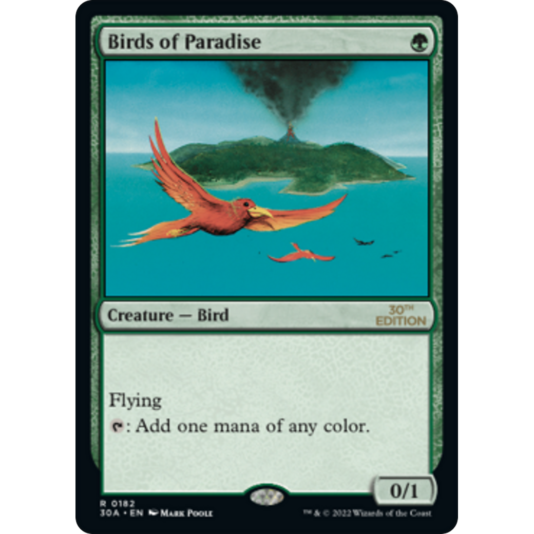 MTG Singles - Birds of Paradise (Modern Frame) - 30th Anniversary Edition - 
