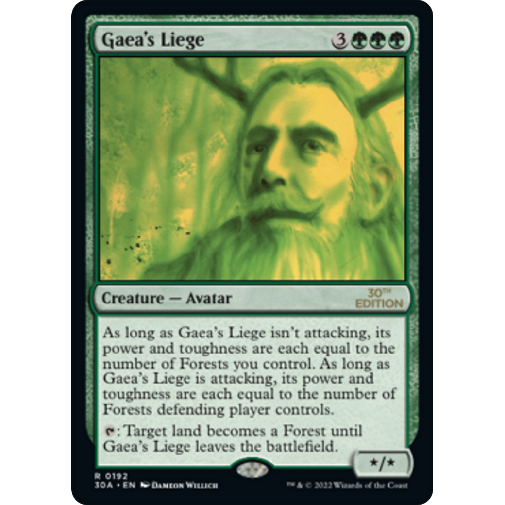 MTG Singles - Gaea's Liege (Modern Frame) - 30th Anniversary Edition - 