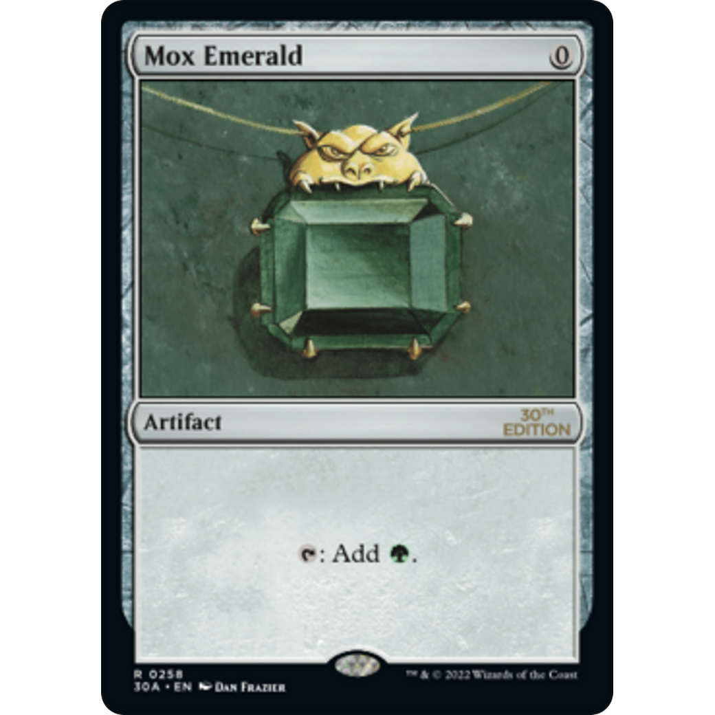 MTG Singles - Mox Emerald (Modern Frame) - 30th Anniversary Edition - 