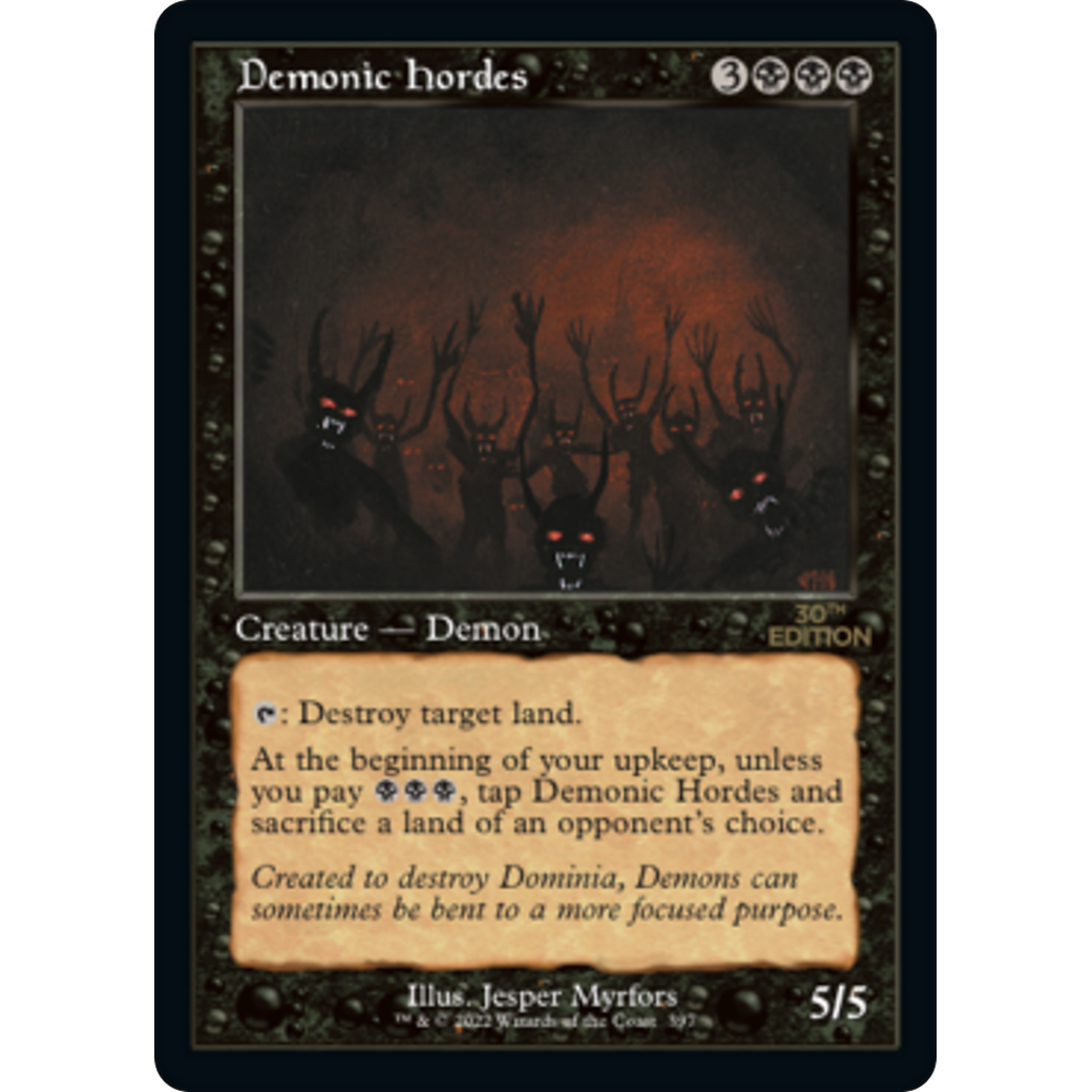 MTG Singles - Demonic Hordes (Retro Frame) - 30th Anniversary Edition - 