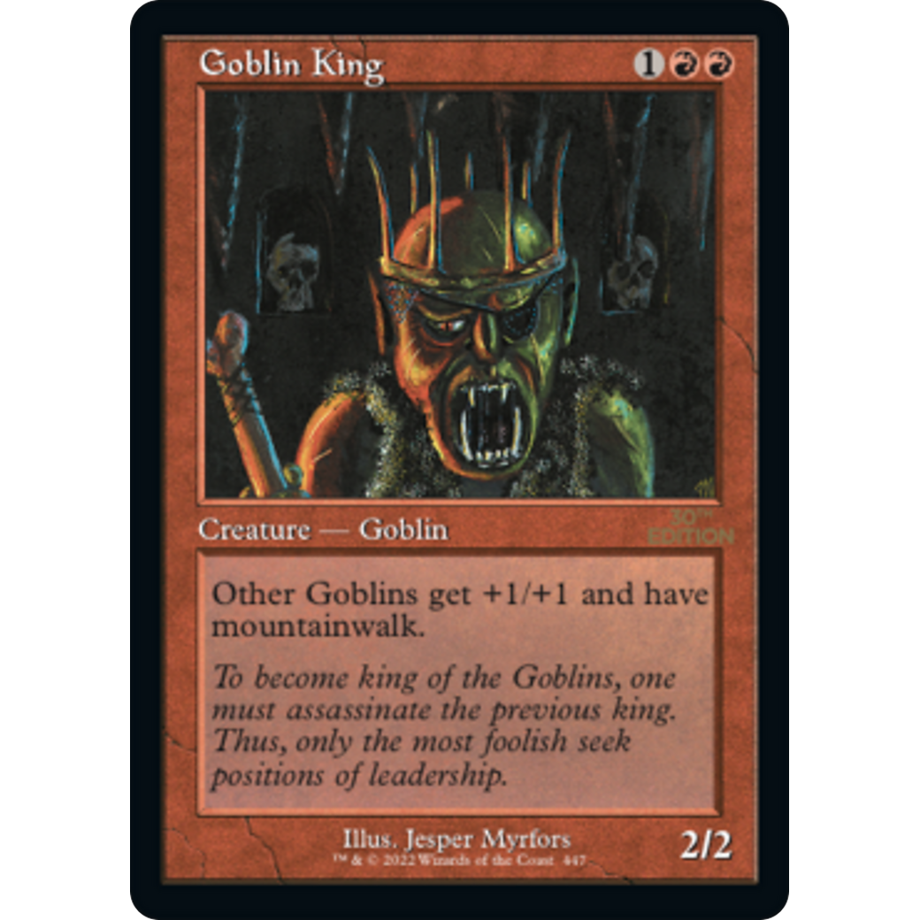 MTG Singles - Goblin King (Retro Frame) - 30th Anniversary Edition - 