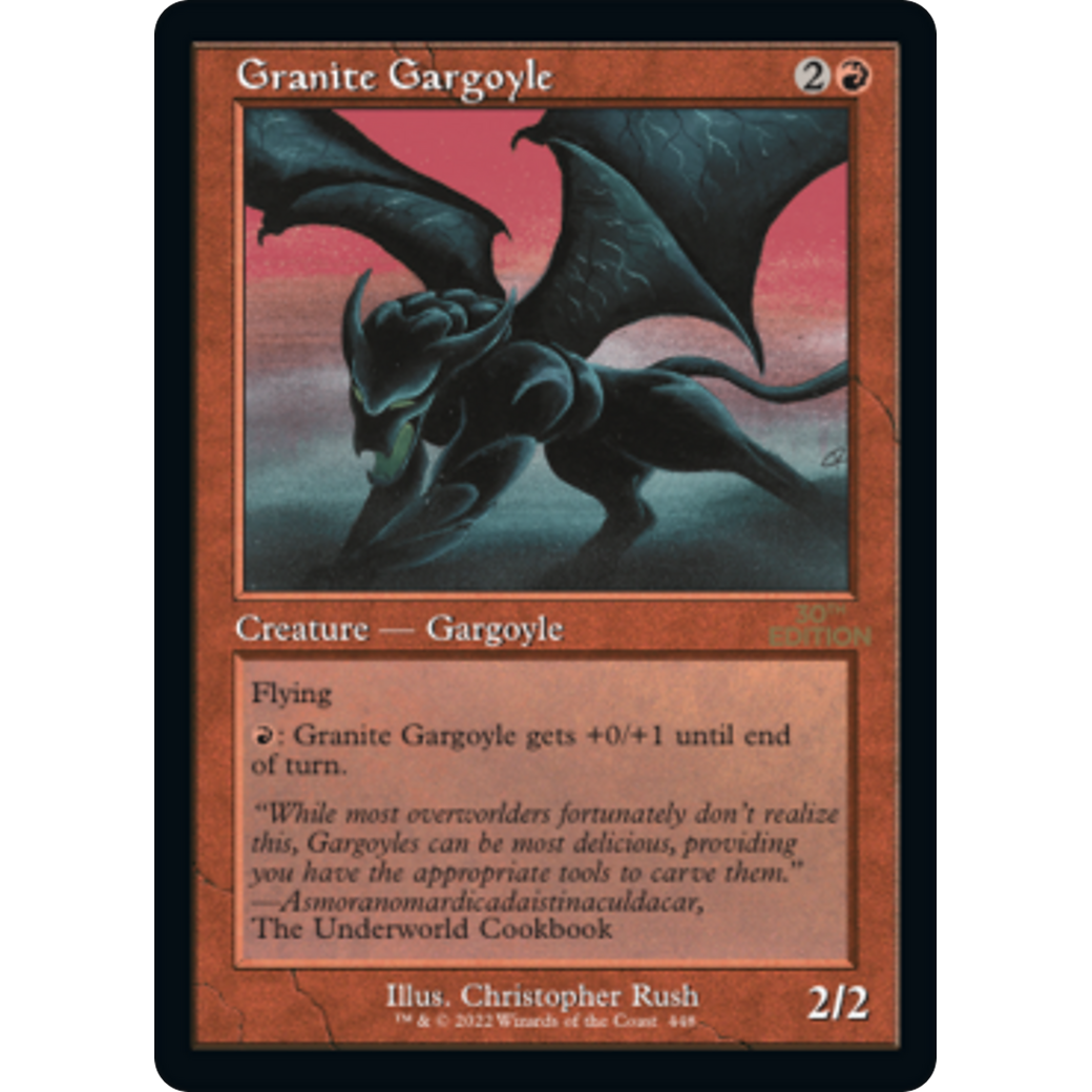 MTG Singles - Granite Gargoyle (Retro Frame) - 30th Anniversary Edition - 