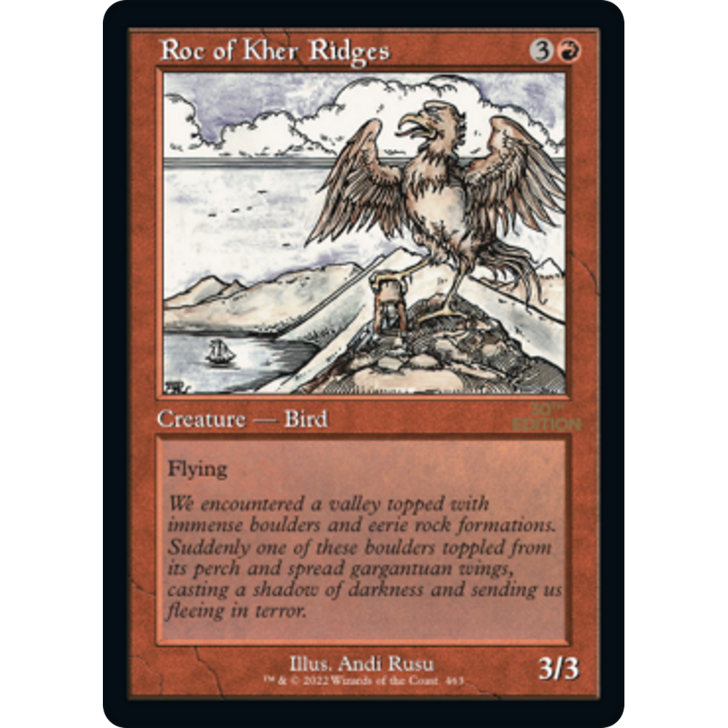 MTG Singles - Roc of Kher Ridges (Retro Frame) - 30th Anniversary Edition - 