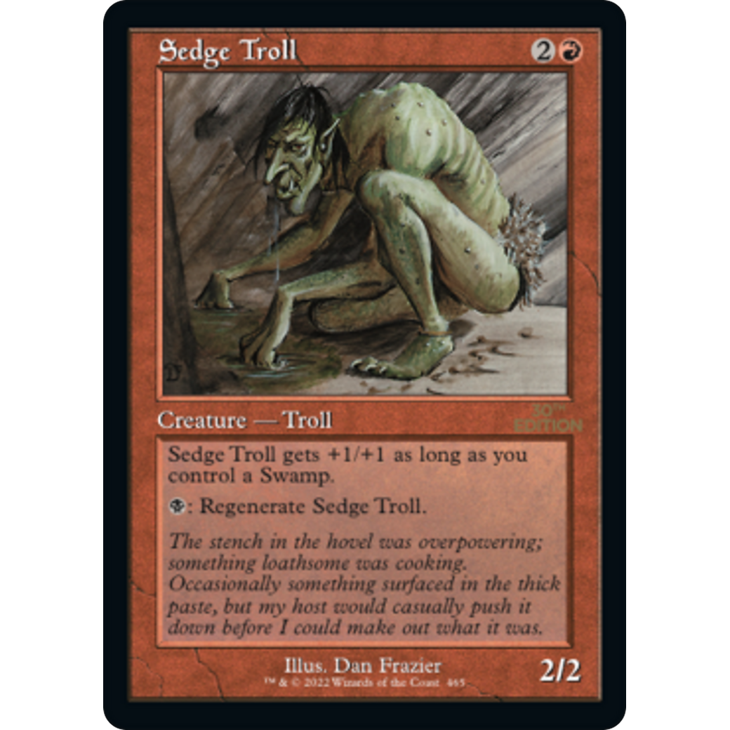 MTG Singles - Sedge Troll (Retro Frame) - 30th Anniversary Edition - 