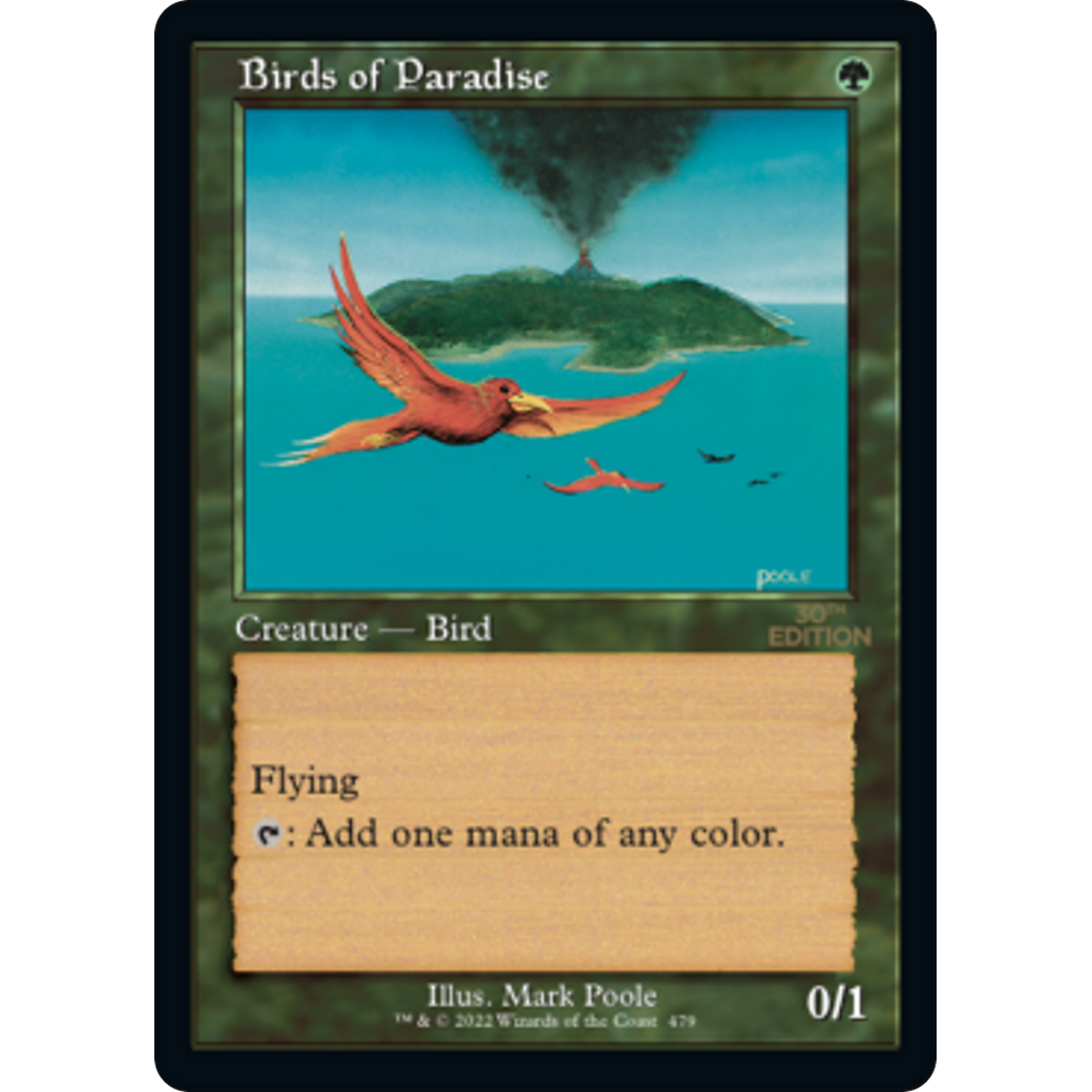 MTG Singles - Birds of Paradise (Retro Frame) - 30th Anniversary Edition - 