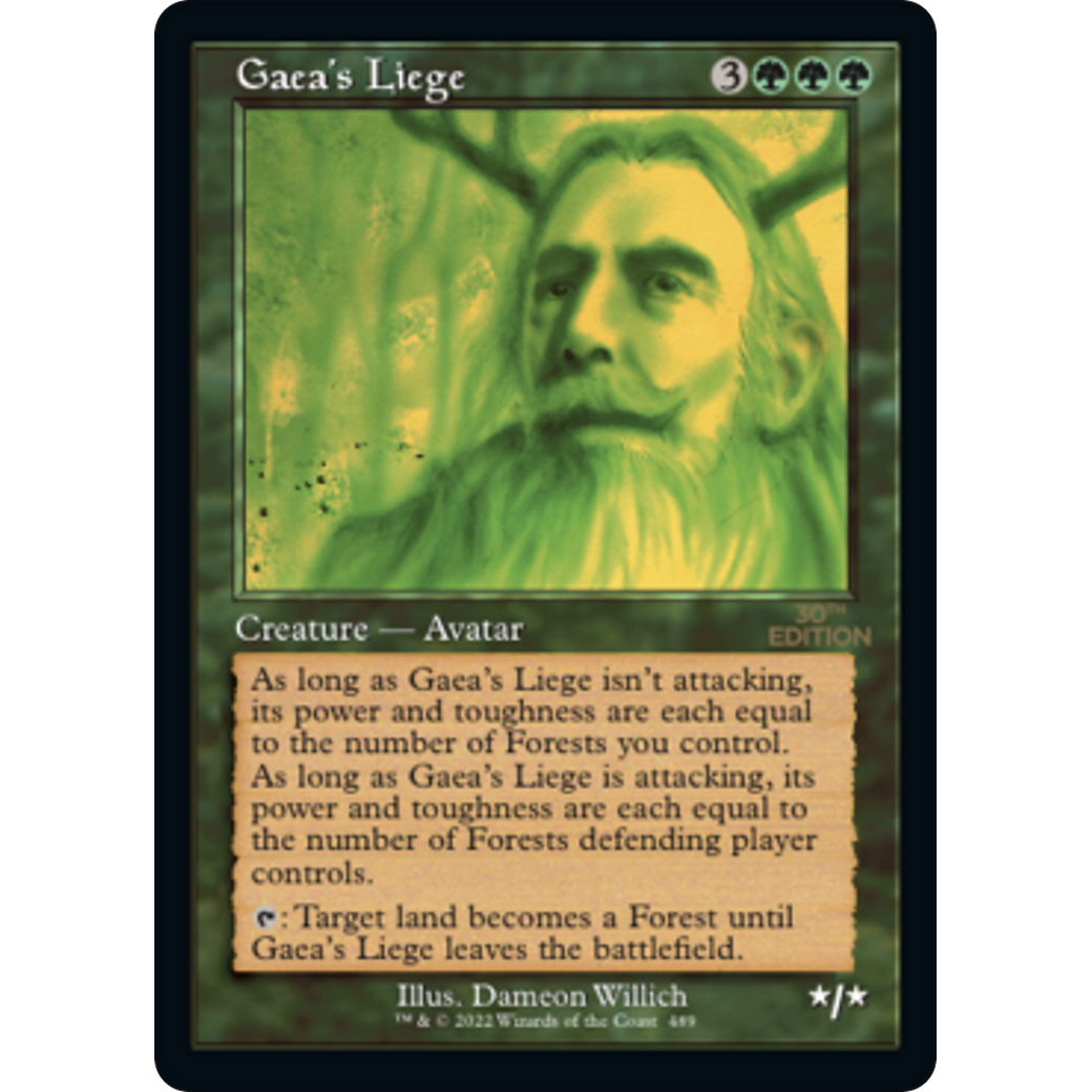 MTG Singles - Gaea's Liege (Retro Frame) - 30th Anniversary Edition - 