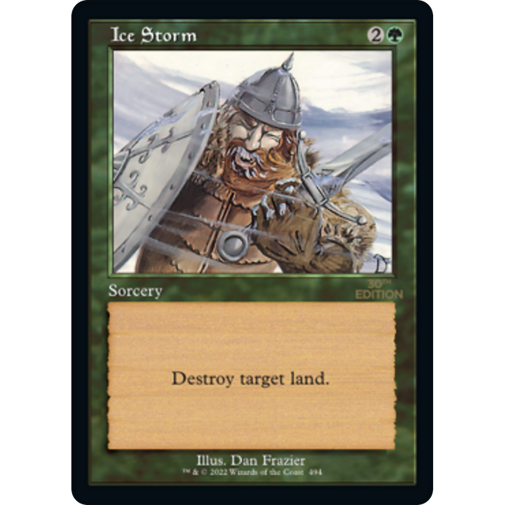 MTG Singles - Ice Storm (Retro Frame) - 30th Anniversary Edition - 