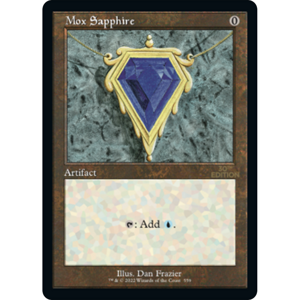 MTG Singles - Mox Sapphire (Retro Frame) - 30th Anniversary Edition - 