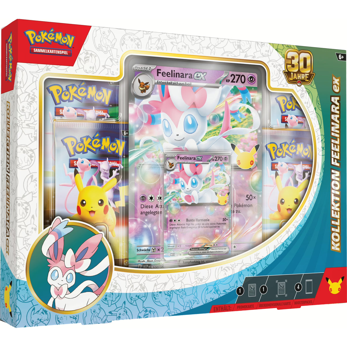 Pokémon 30th Celebration Sylveon ex Box