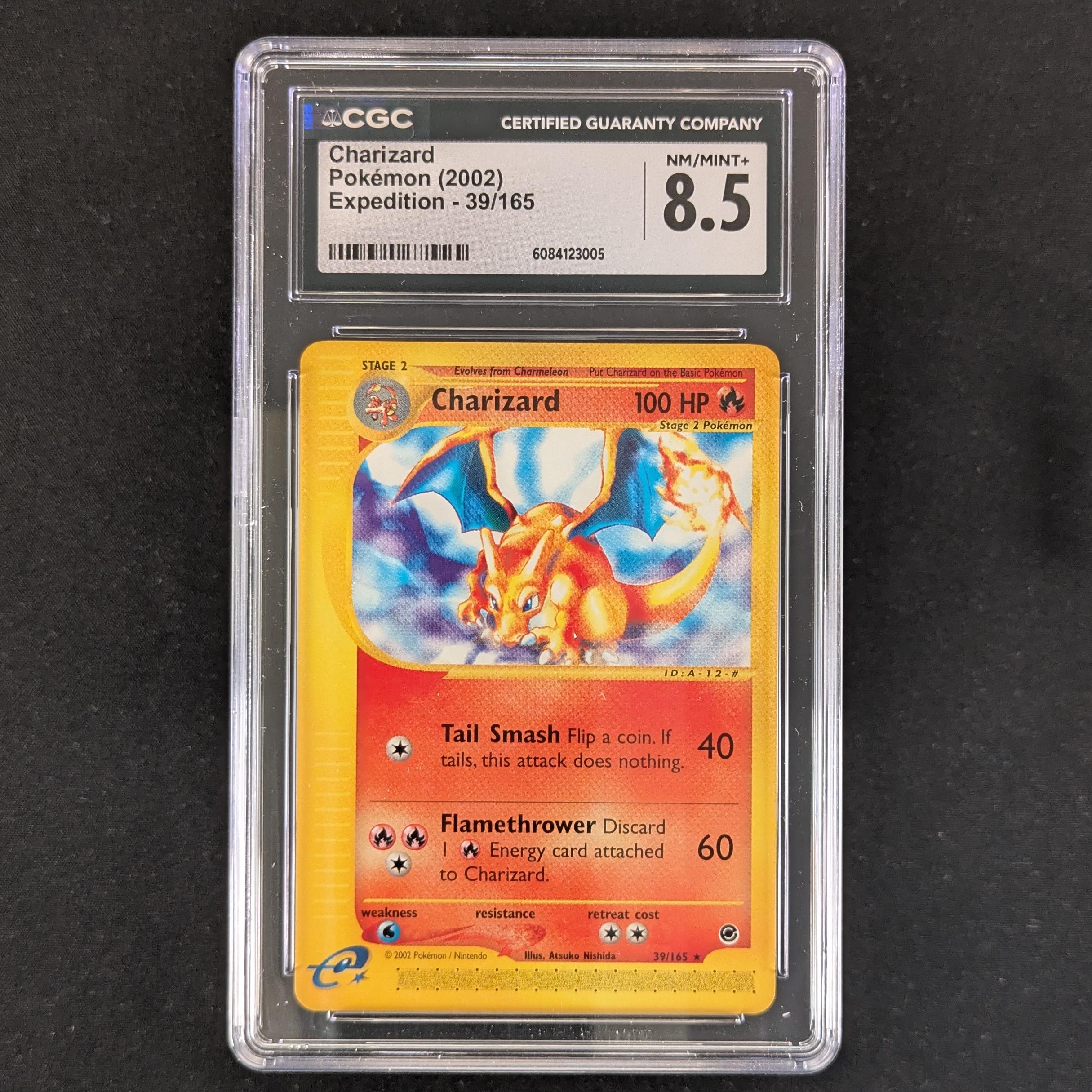 PTCG Singles - Charizard (EX 39) - Expedition Base Set - English - CGC 8.5 - 31091