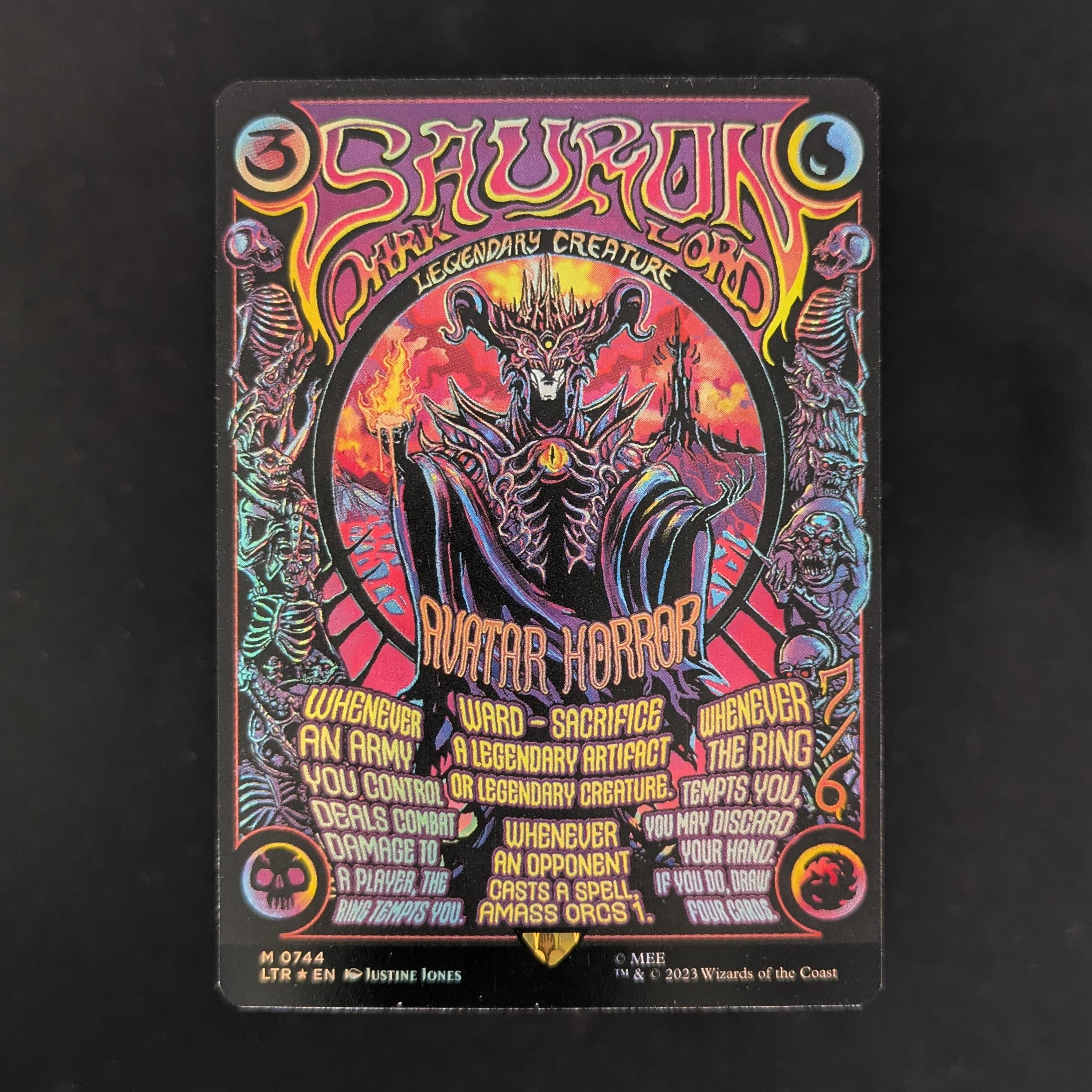 MTG Singles - [FOIL] Sauron, the Dark Lord (Poster) - The Lord of the Rings: Tales of Middle-earth Holiday Release - NM - 